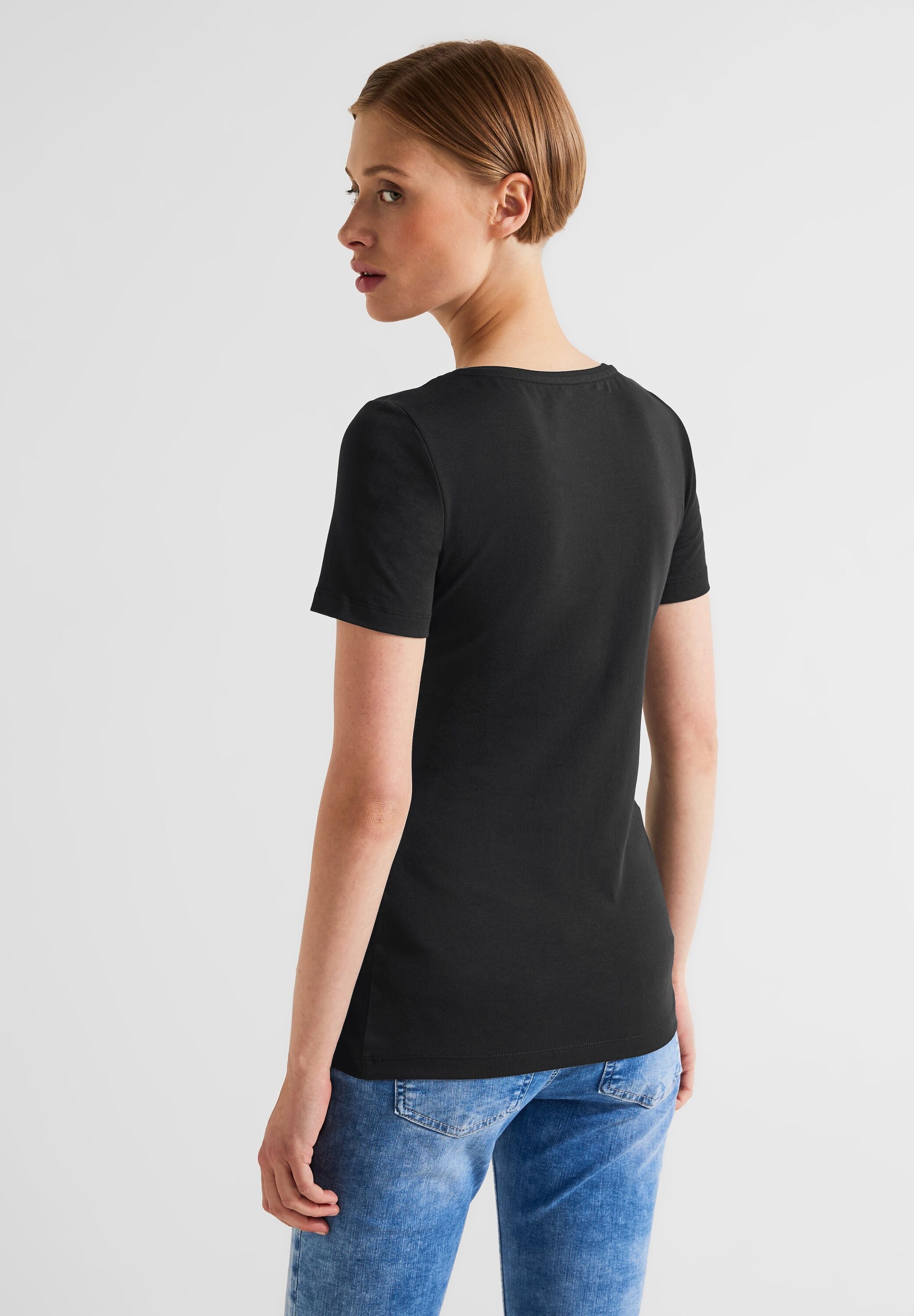 Unifarbe bestellen STREET ONE T-Shirt, in | BAUR für