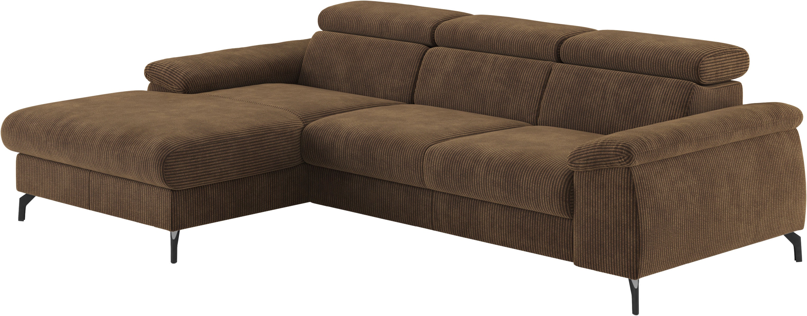 COTTA Ecksofa "Kitty L-Form, B: 242 cm" mit Kopfteilverstellung, optional Schlaffunktion & Bettkasten