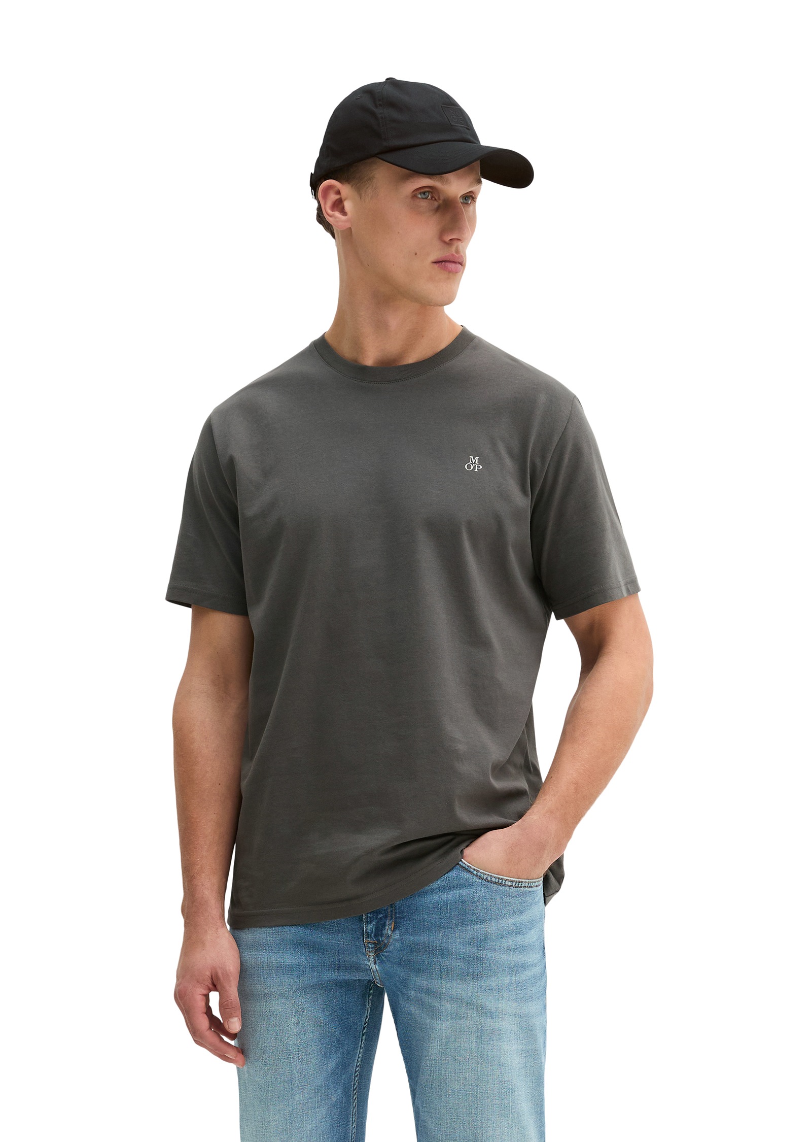 Marc OPolo T-Shirt Logo-T-Shirt aus Bio-Baumwolle günstig online kaufen