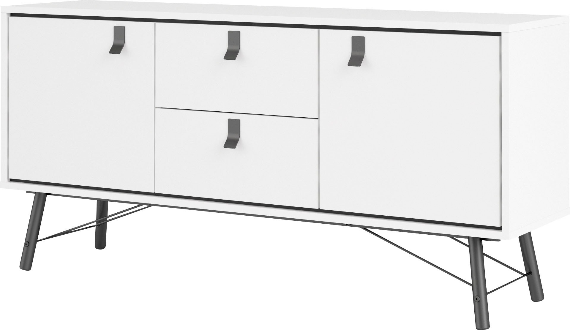 andas Sideboard »Ry Aufbewahrung, Schubladenschrank,«, Breite 150 cm, Höhe 72 cm, Kommode mit 2 Türen und 2 Schubläden