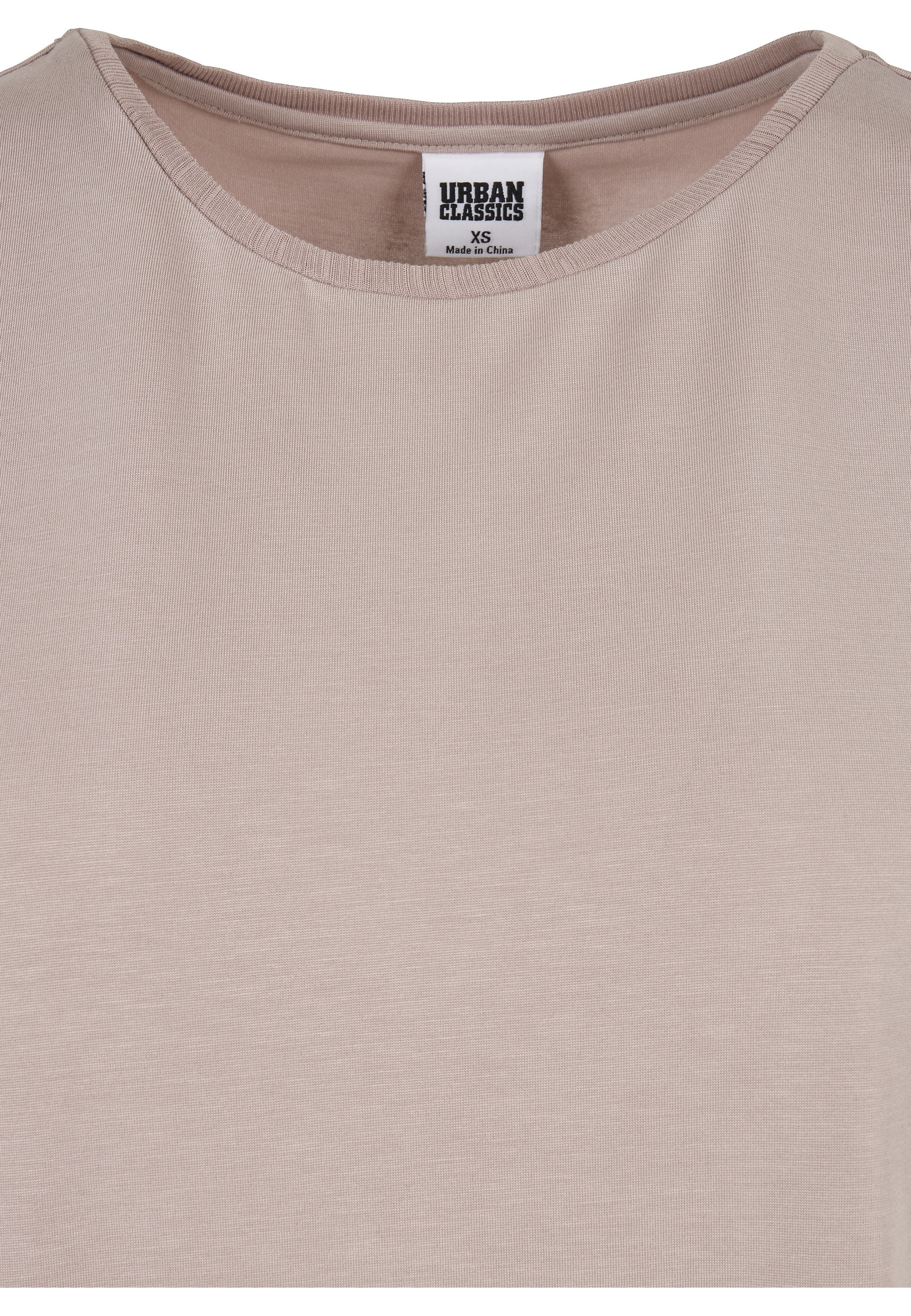 URBAN CLASSICS Kurzarmshirt »Urban Classics Damen Ladies Modal Extended Shoulder Tee« 1 Stk.