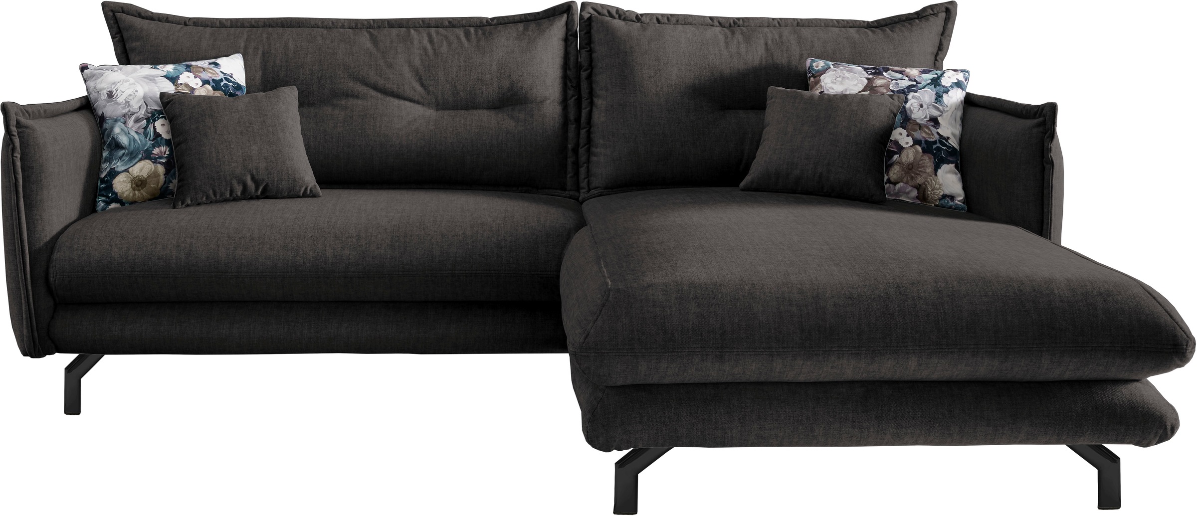 Home affaire Ecksofa "LAVA Breite 255 cm, modern und elegant, aktuelle Kiss günstig online kaufen