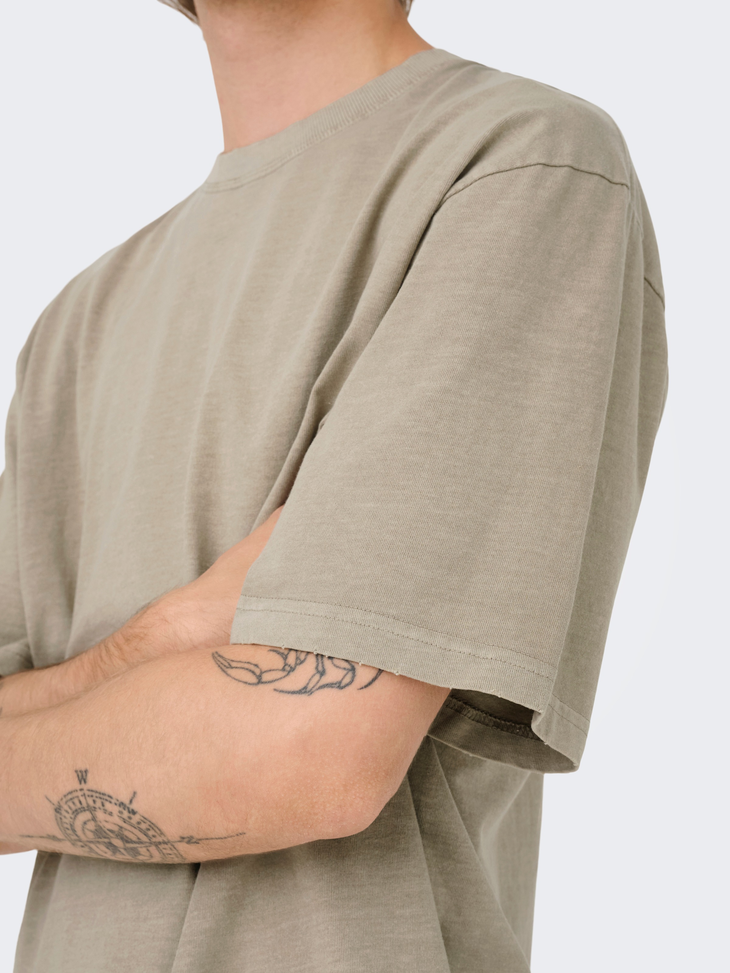 ONLY & SONS Rundhalsshirt "ONSDISTRESS RLX SS TEE" günstig online kaufen