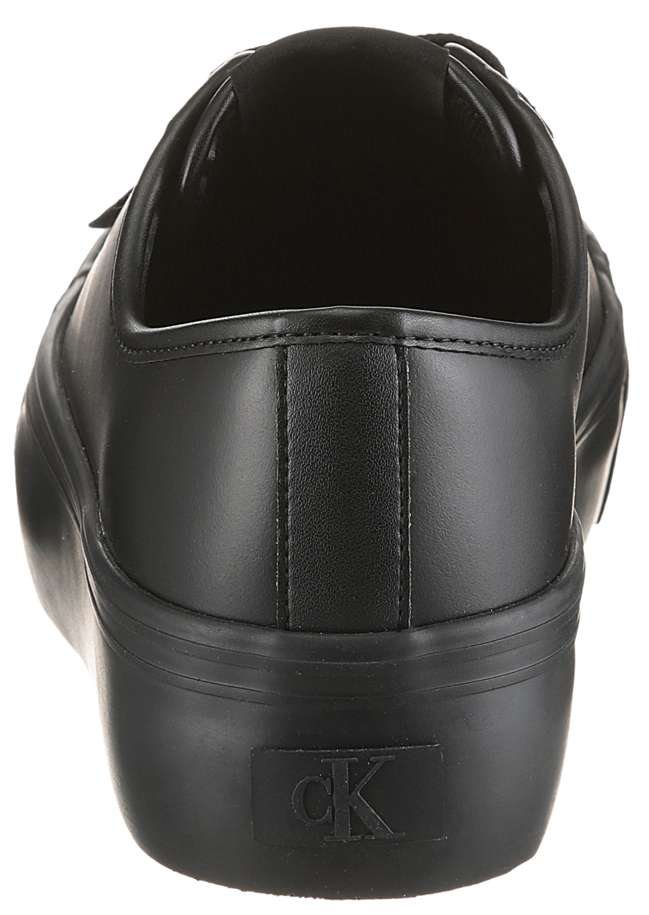 Calvin Klein Jeans Plateausneaker "VULC FLATF LACE UP LTH CK" Schnürschuh, günstig online kaufen