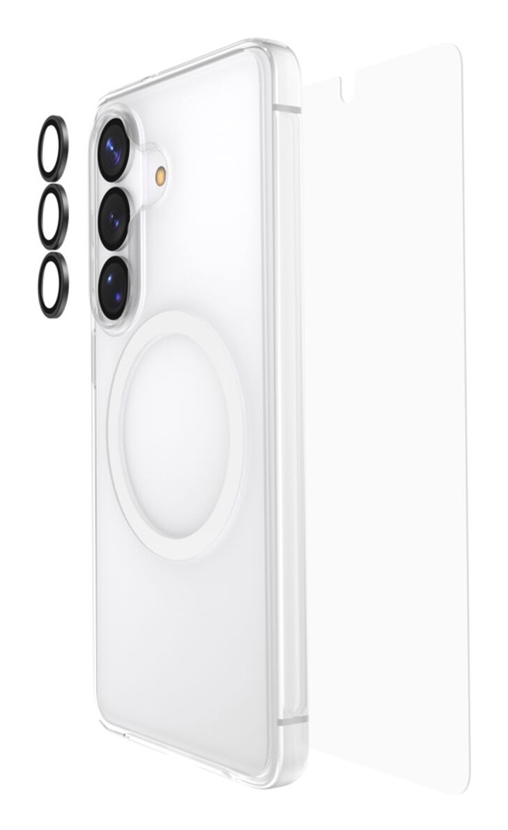 Belkin Displayschutzglas »ScreenForce Titan Schutzset« für Samsung Galaxy S26 Displayschutzfolie, Bildschirmschutz, Cover, Kameraschutz