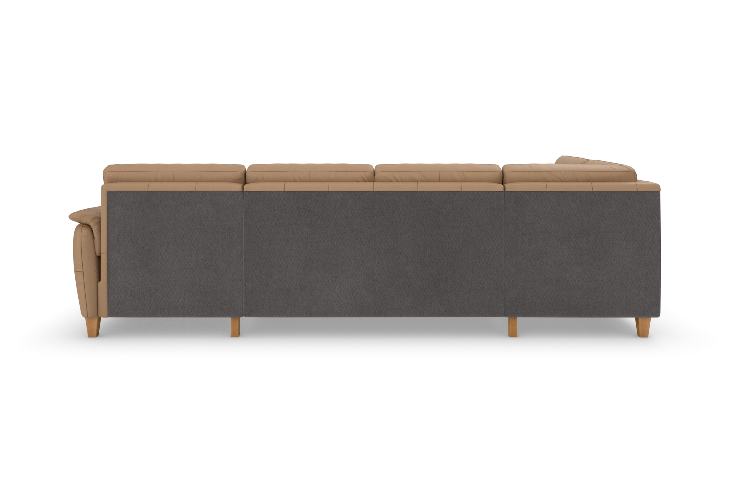 Home affaire Wohnlandschaft »Palmera U-Form, B: 308 cm«, optional Bettfunktion & Bettkasten, Federkern