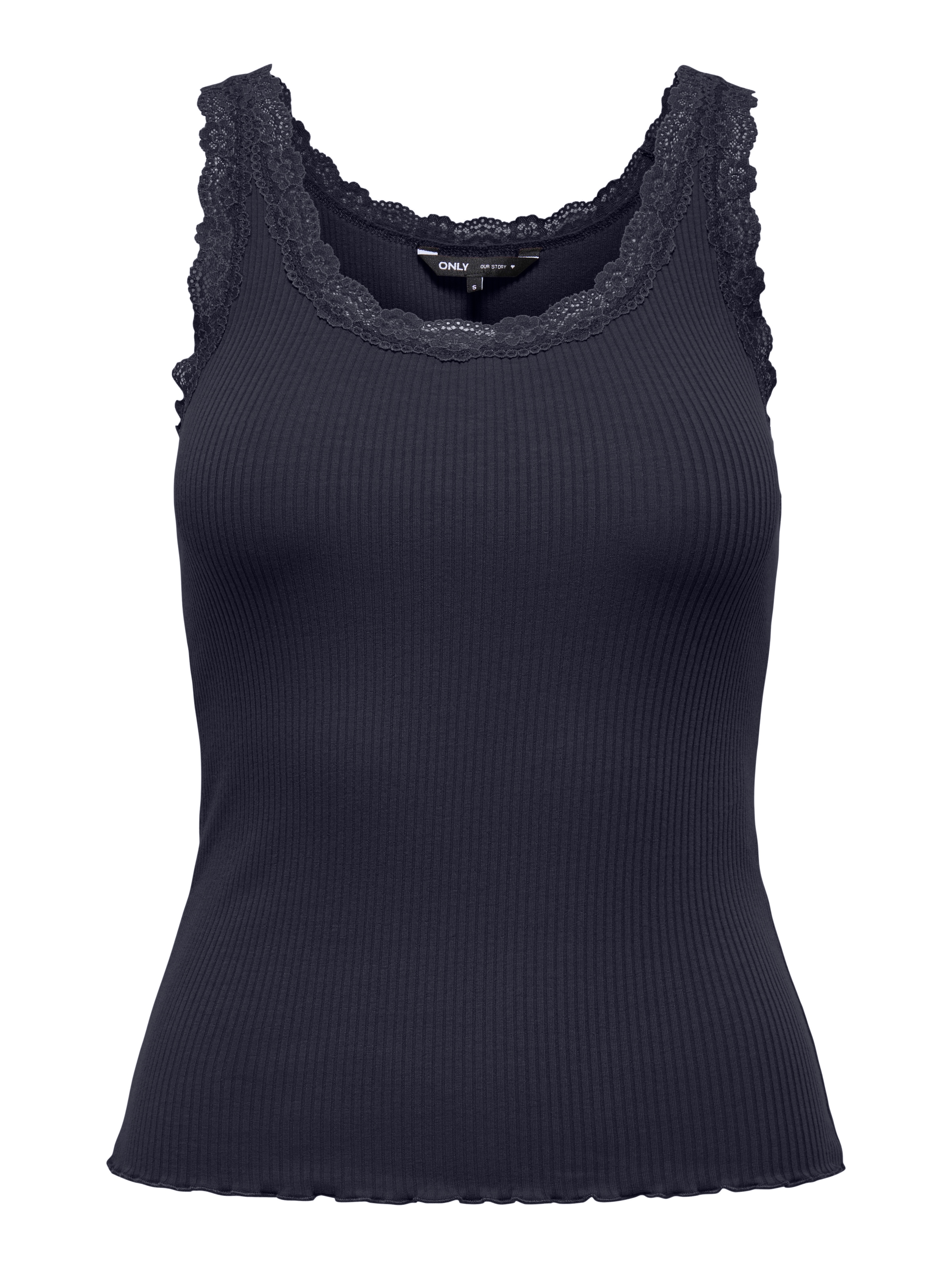 ONLY Tanktop "ONLSARA – Tanktop mit Spitzendetail am Ausschnitt" regular fi günstig online kaufen