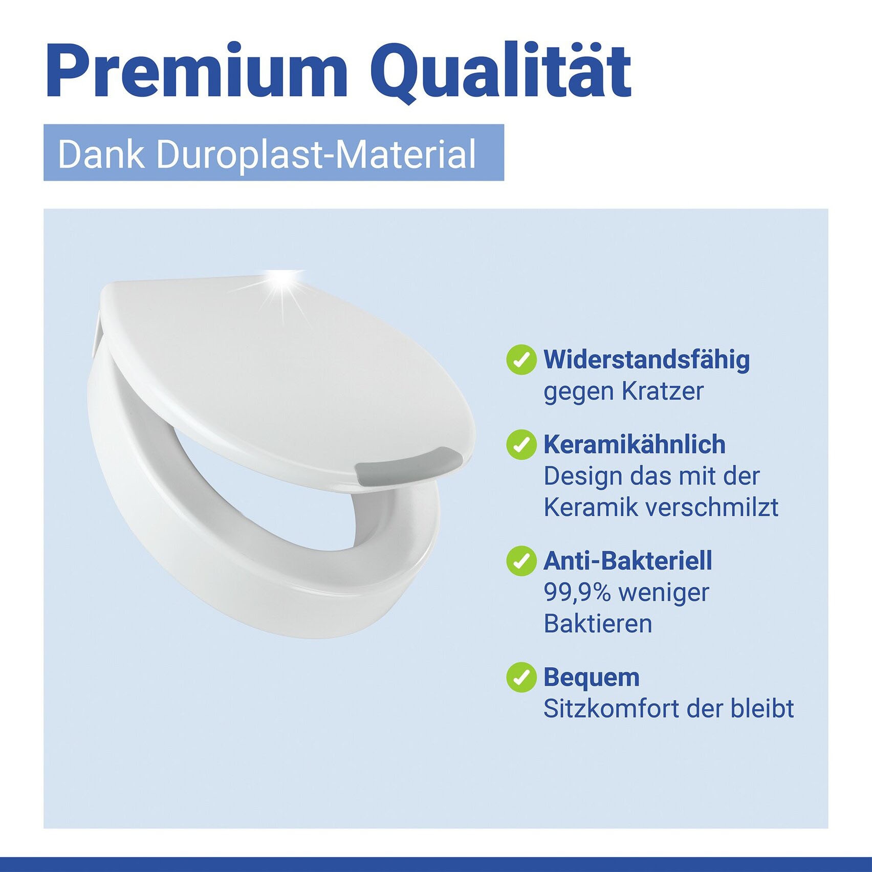 WENKO WC-Sitz »Secura« aus Duroplast