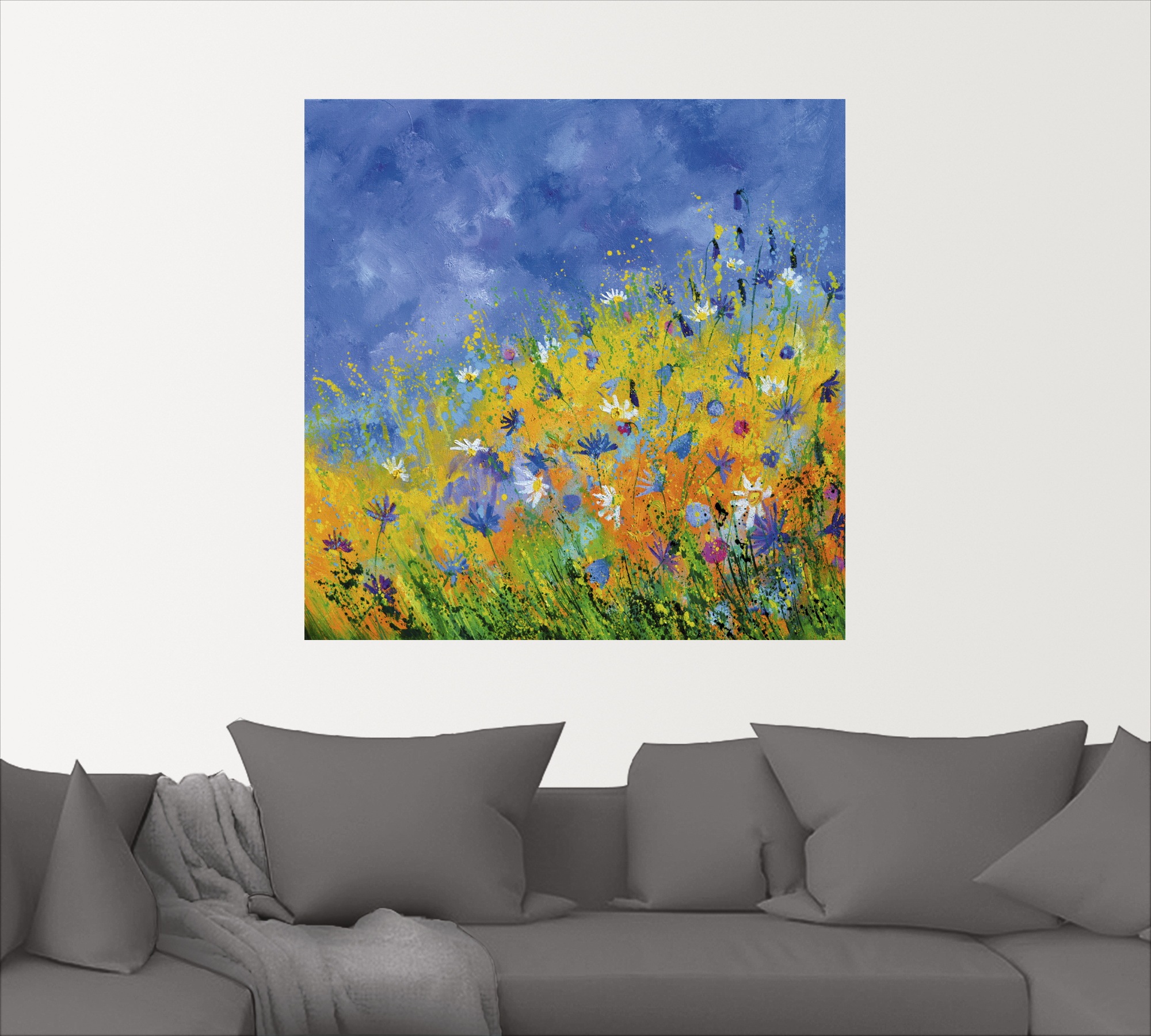 Artland Wandbild "Wildblumen", Blumenwiese, (1 St.), als Leinwandbild, Wand günstig online kaufen