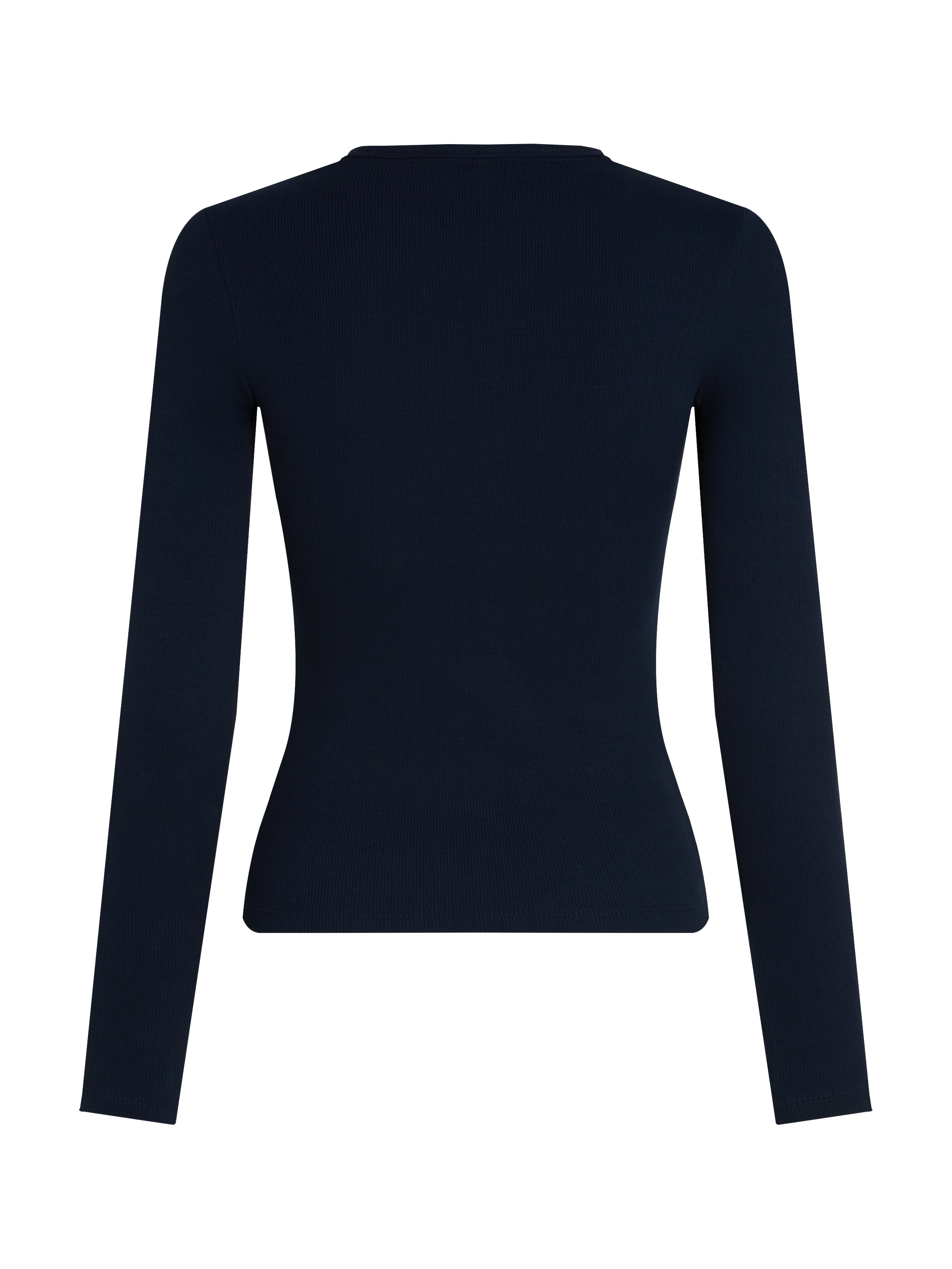 Tommy Jeans Langarmshirt »TJW 2PACK SLIM ESSENTIAL RIB LS«, (Packung, 2 tlg., 2er-Pack), in Rippoptik, mit Logostickerei