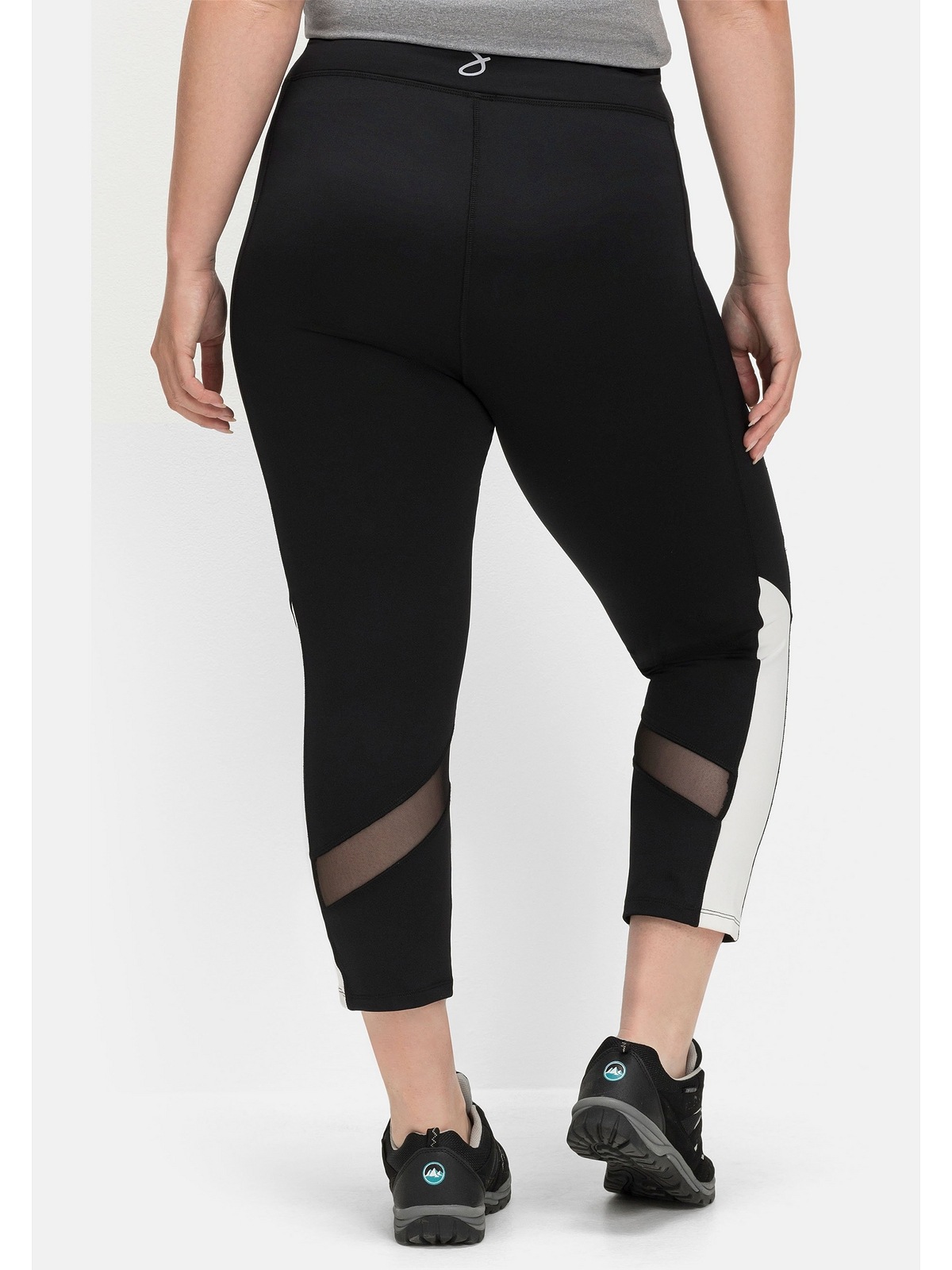 Sheego Leggings »Große Größen«, aus Funktionsmaterial, mit Mesh-Einsatz