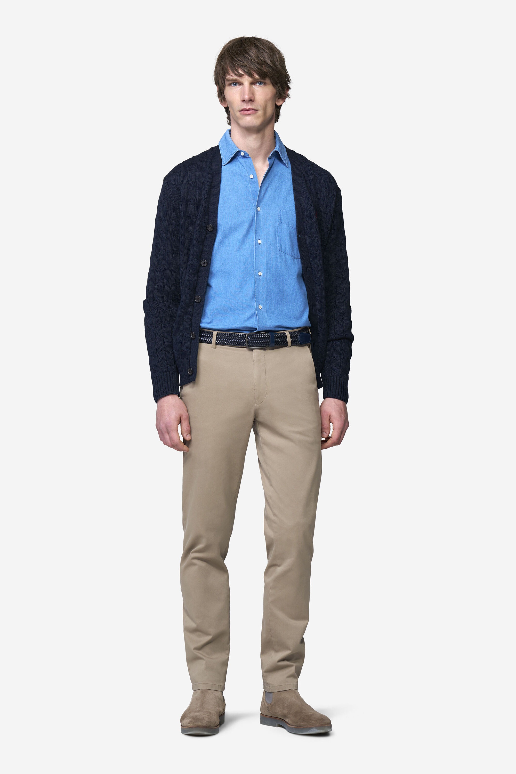 MEYER Chinos »Bonn 2-8555«  in Pima-Satin