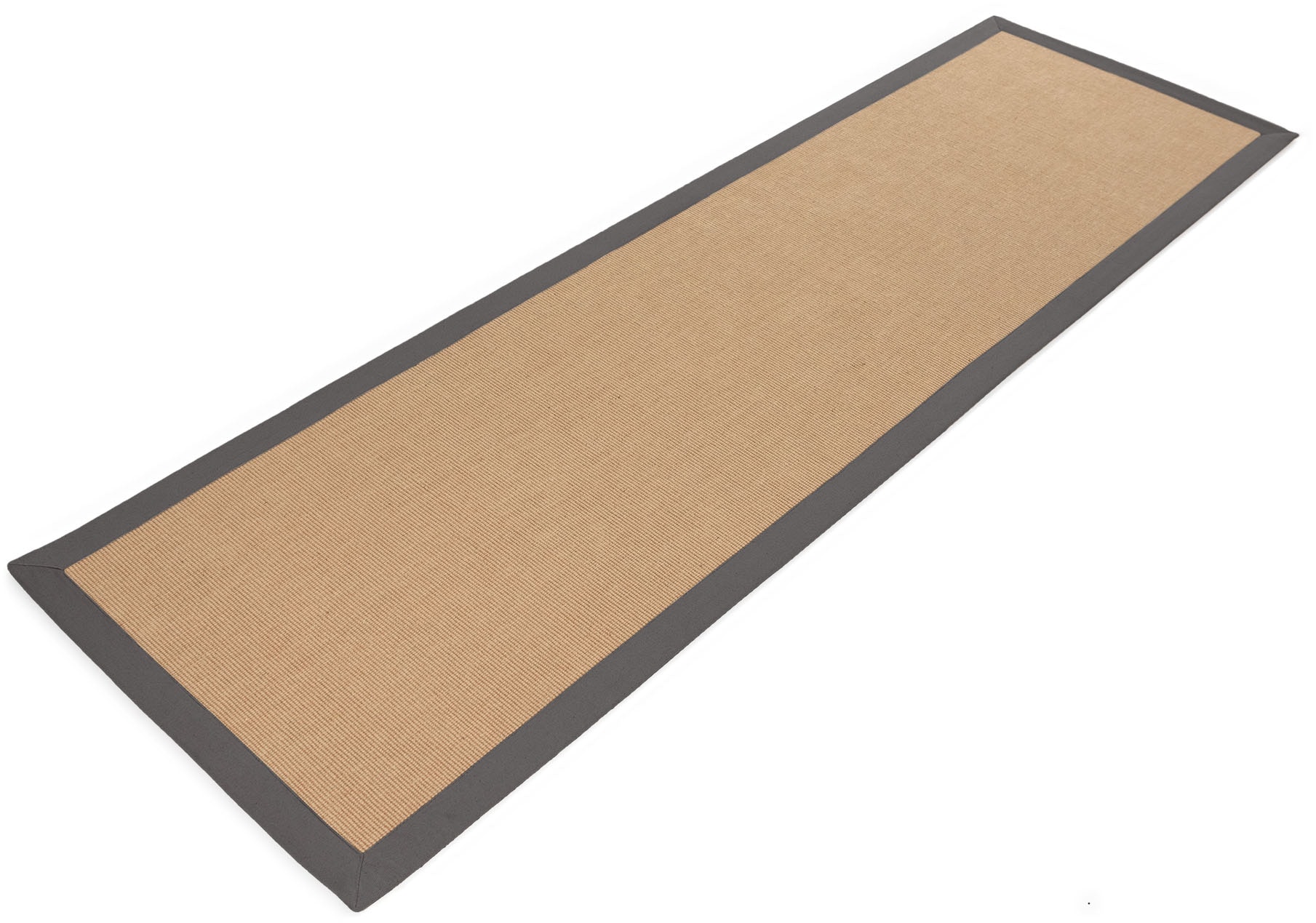 carpetfine Läufer »Sisal«, rechteckig, 5 mm Höhe, mit farbiger Bordüre, Anti Rutsch Rückseite