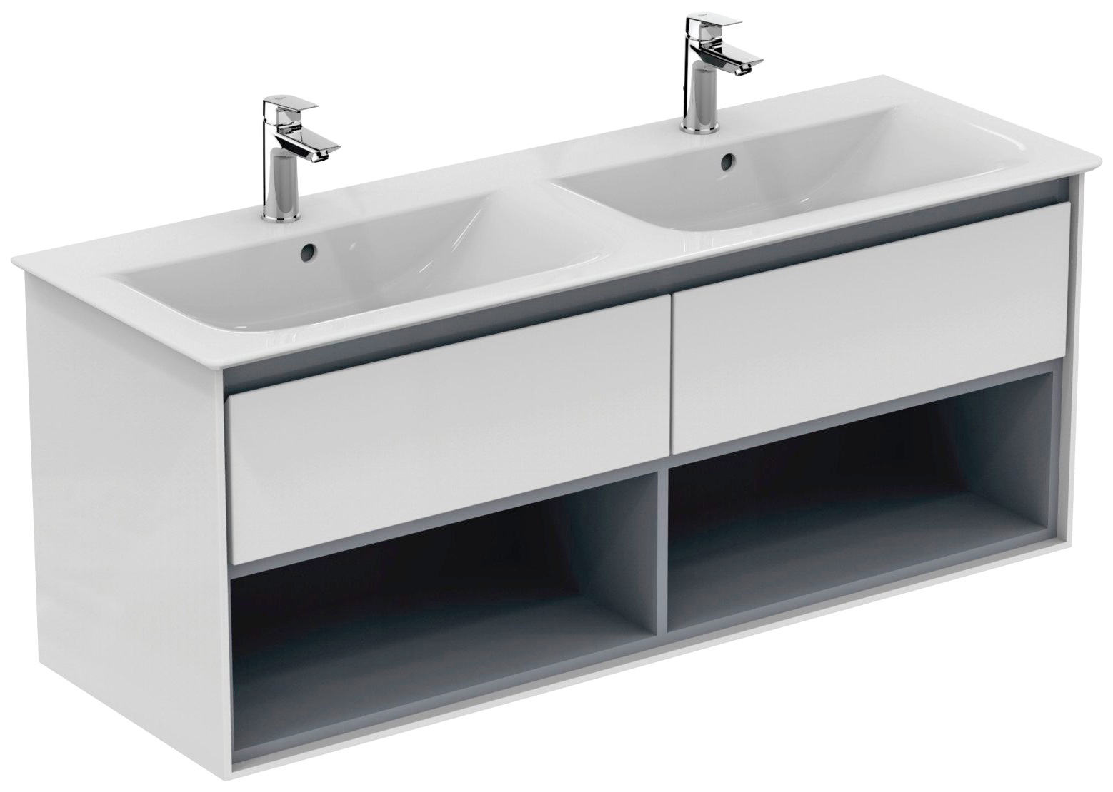 Ideal Standard Doppelwaschtisch »Connect Air«, (1 St.), 2 Auszüge, 2 Fächer kaufen