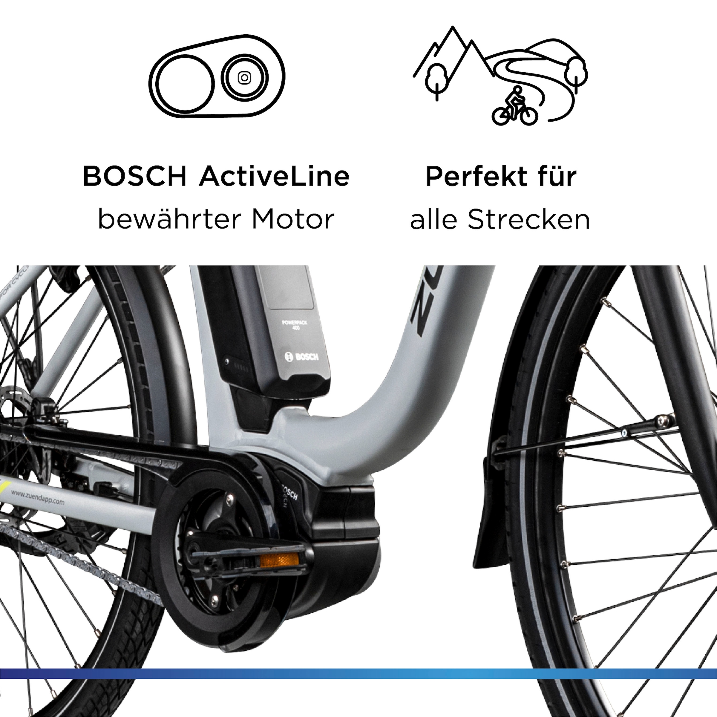 Zündapp »X300« 7 Gang Shimano Nexus Schaltwerk Nabenschaltung Mittelmotor 250 W Pedelec, Elektrofahrrad für Damen u. Herren