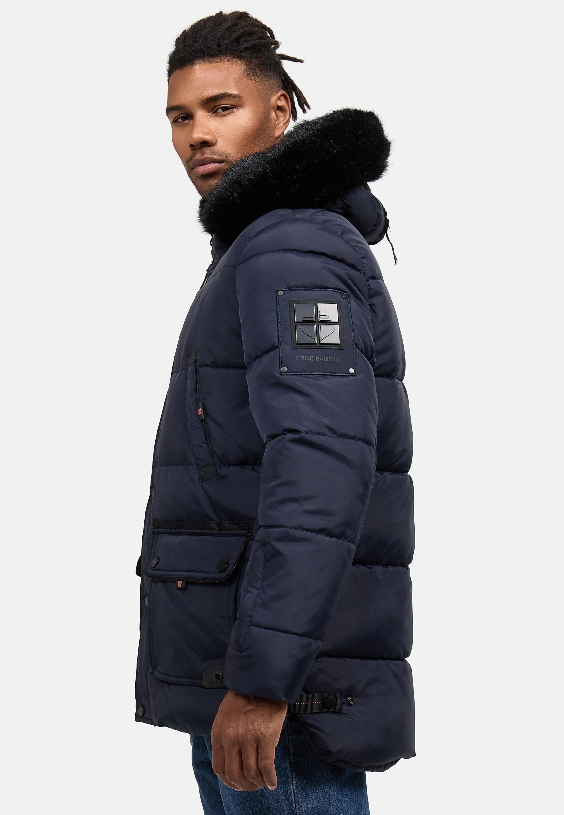 Stone Harbour Steppjacke »Mironoo«, mit Kapuze, stylische Outdoorjacke mit großer Kapuze
