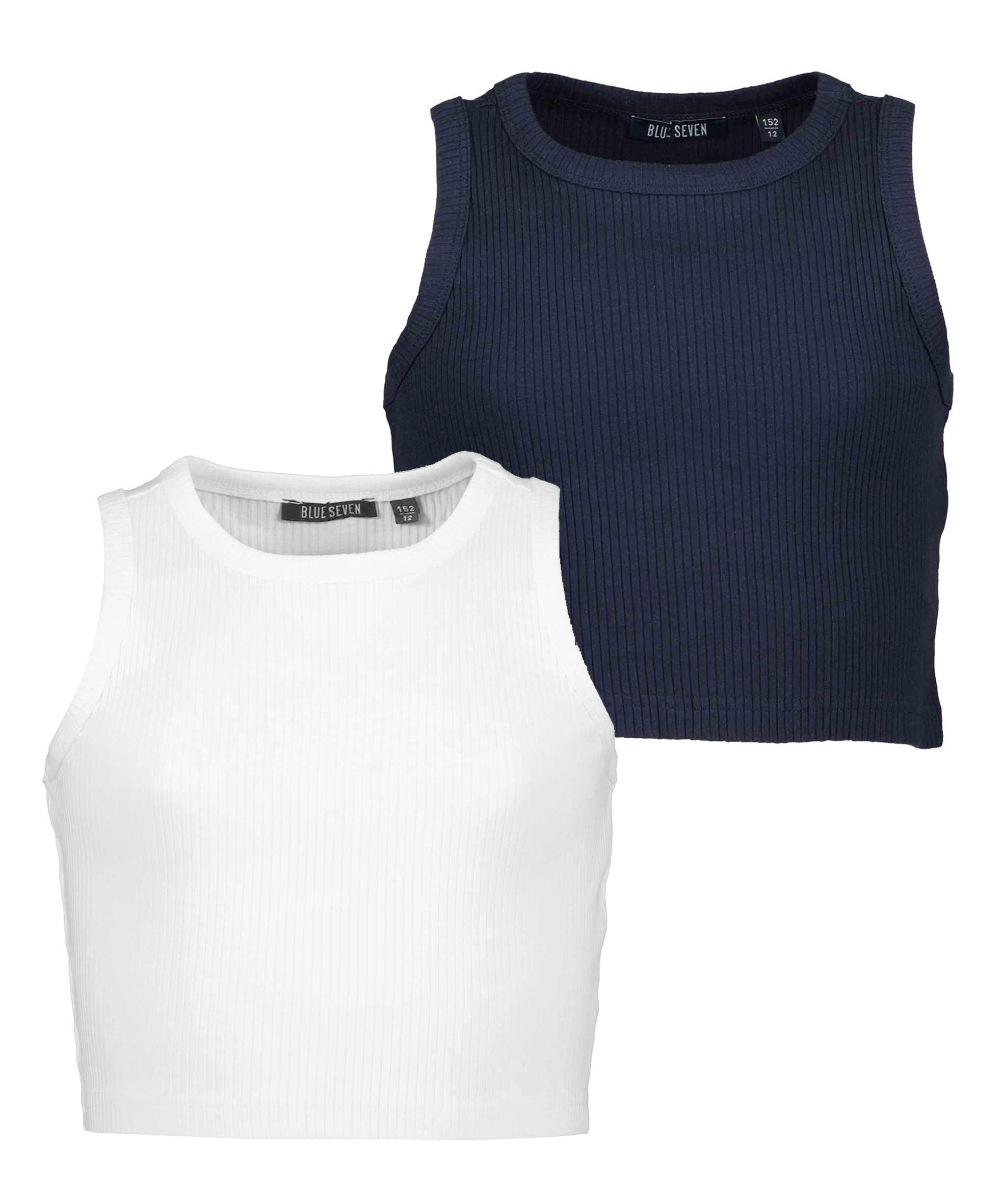 Muskelshirt »Blue Seven Teenager Mädchen Crop Tops - 2er Pack«, (2 tlg.)