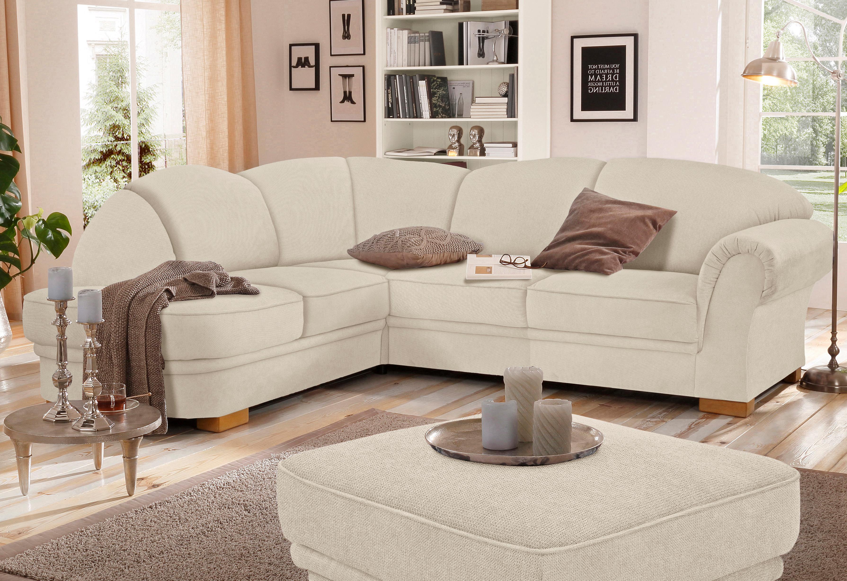 OTTO home Ecksofa "Amrum L-Form" wahlweise mit Schlaffunktion und Ottomane links/rechts