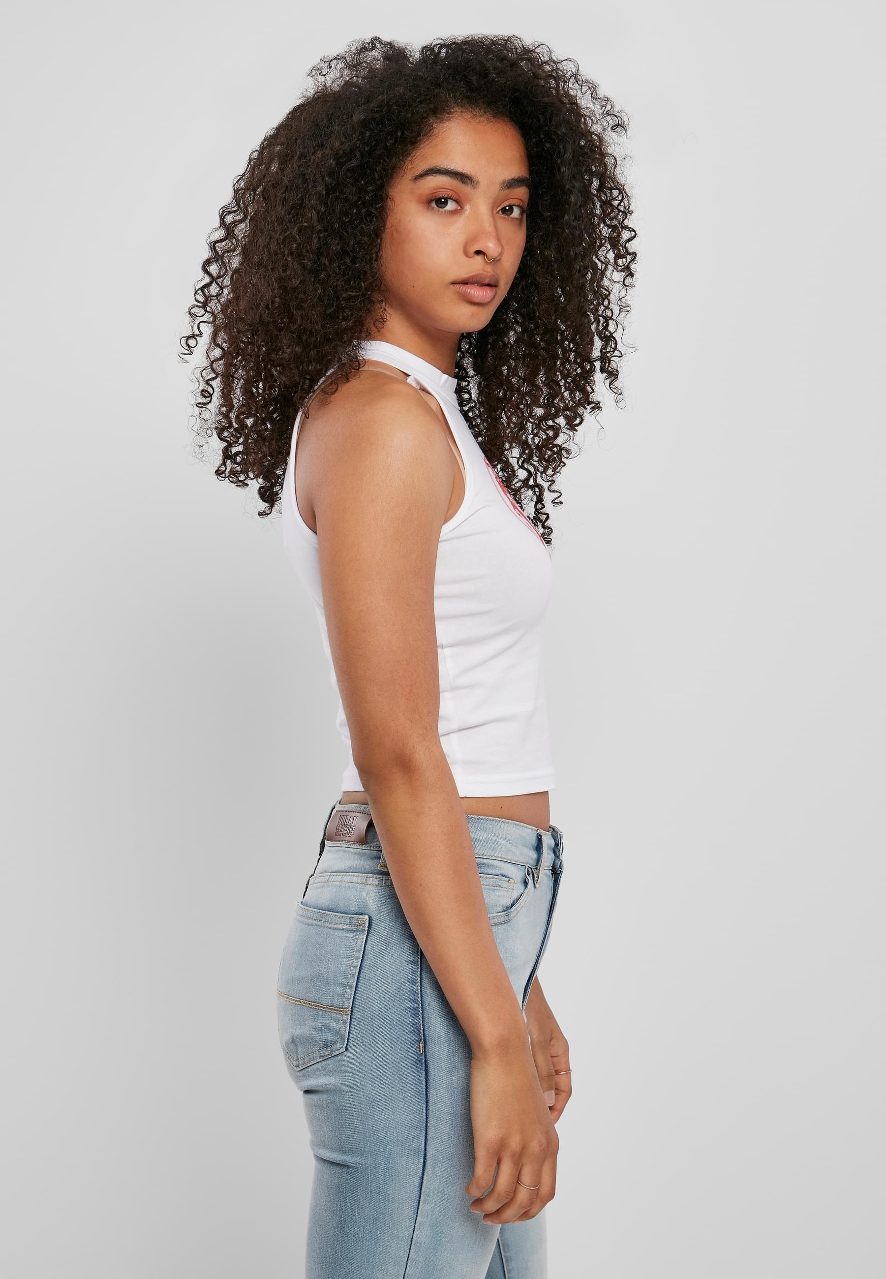 MisterTee Muskelshirt »MisterTee Damen Ladies Dragon Turtleneck Short Top«, (1 tlg.)