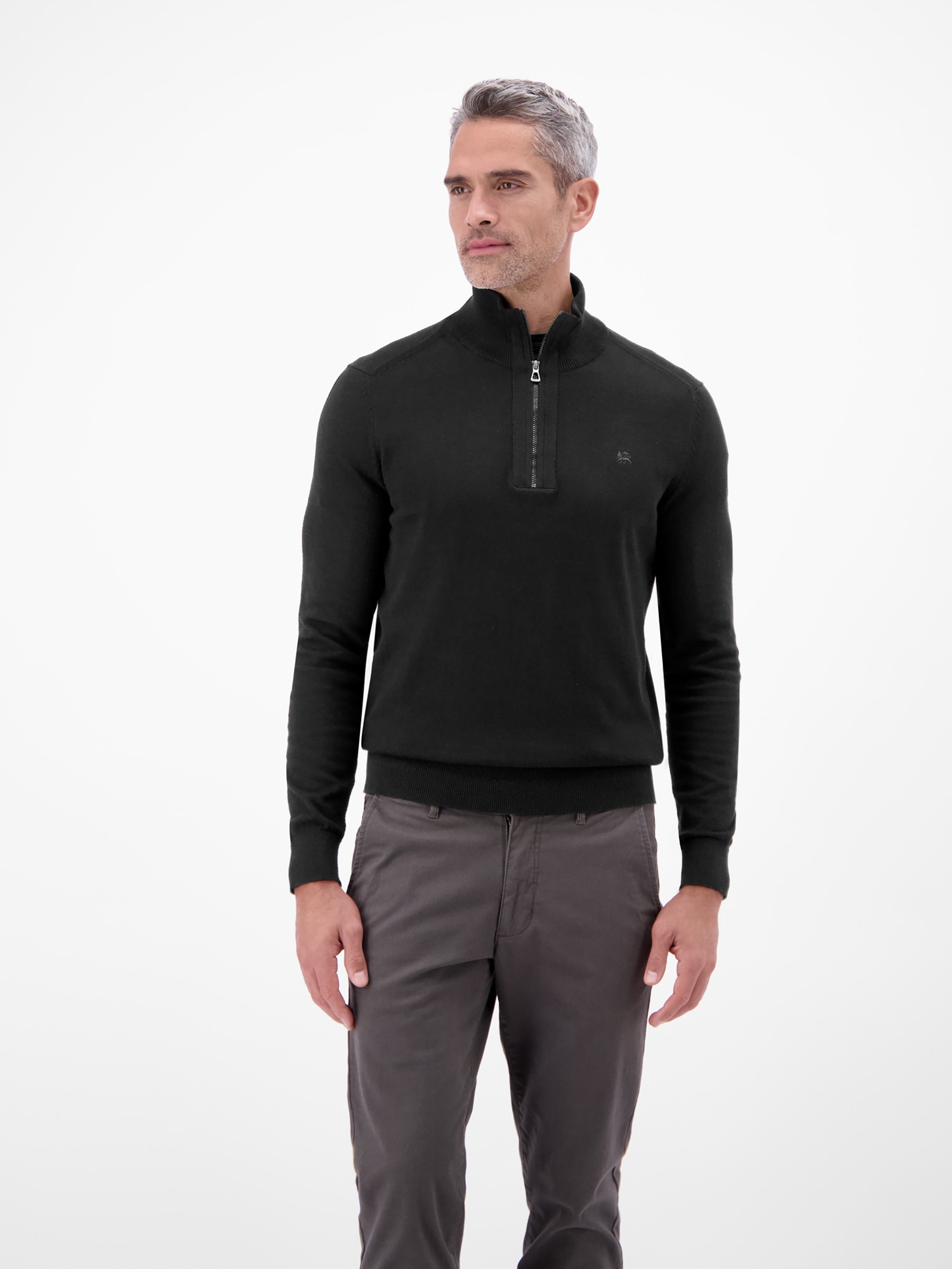 LERROS Troyer "LERROS Flachstrickpullover mit Troyerkragen" günstig online kaufen