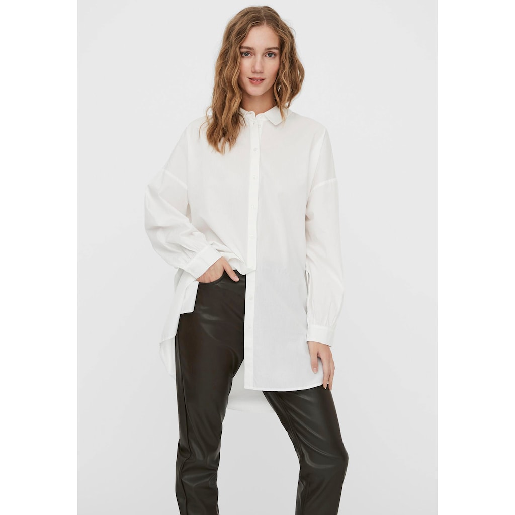 Vero Moda Longbluse »VMBINA L/S OVERSIZE SHIRT WVN«