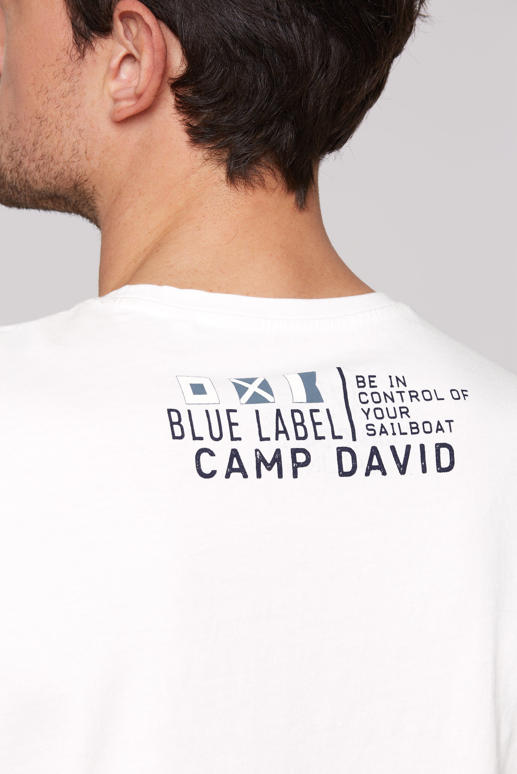 CAMP DAVID Rundhalsshirt, aus Baumwolle