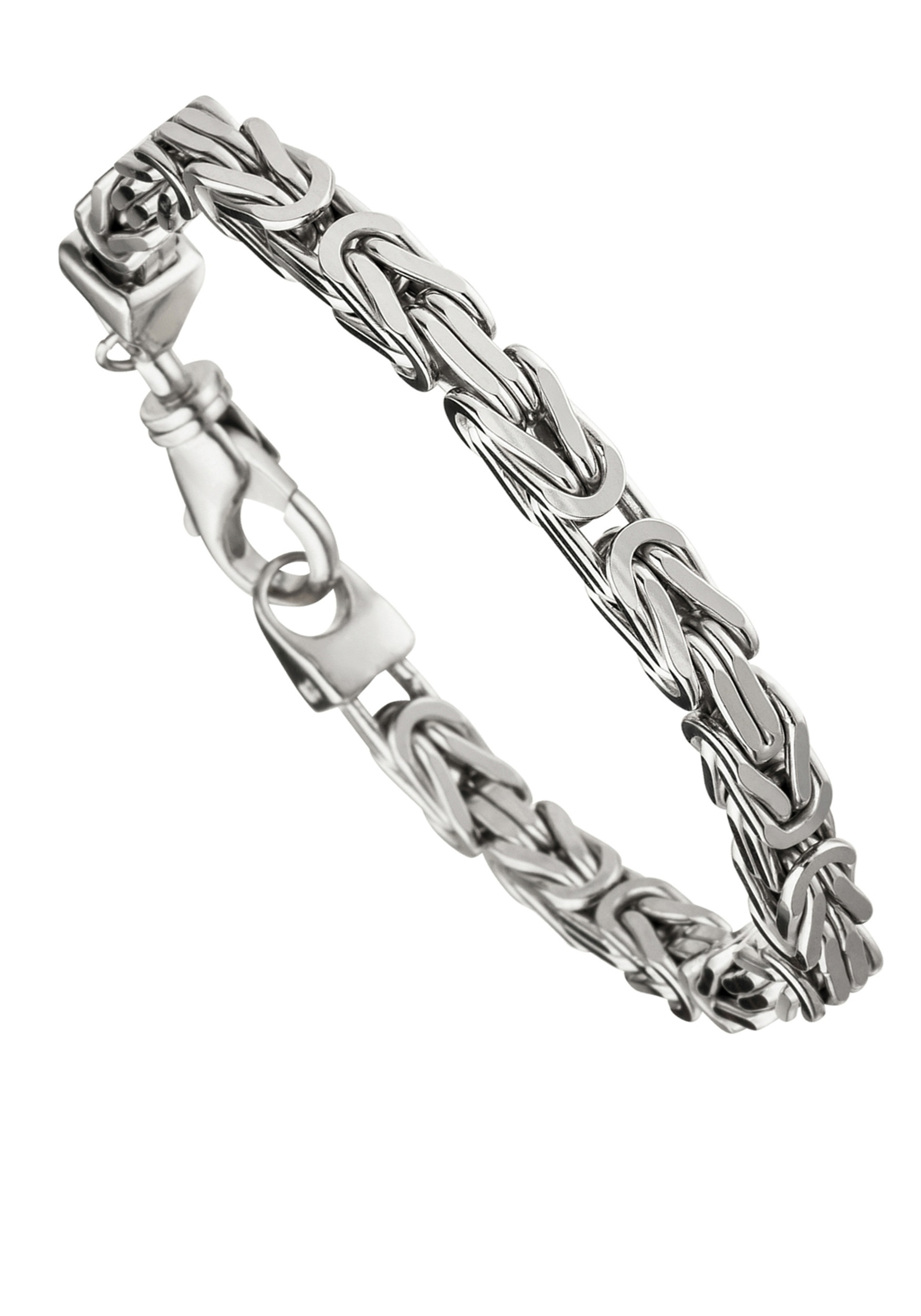 JOBO Silberarmband »Königs-Armband«, 925 Silber rhodiniert 23 cm bestellen  | BAUR | Silberarmbänder