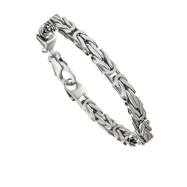 JOBO Silberarmband »Königs-Armband«, 925 Silber rhodiniert 23 cm bestellen  | BAUR