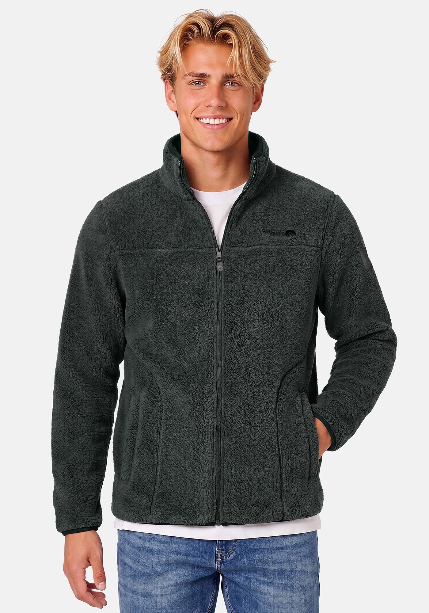 Arctic Seven Fleecejacke »ASWarmy« Aus hochwertigem Sherpa-Fleece