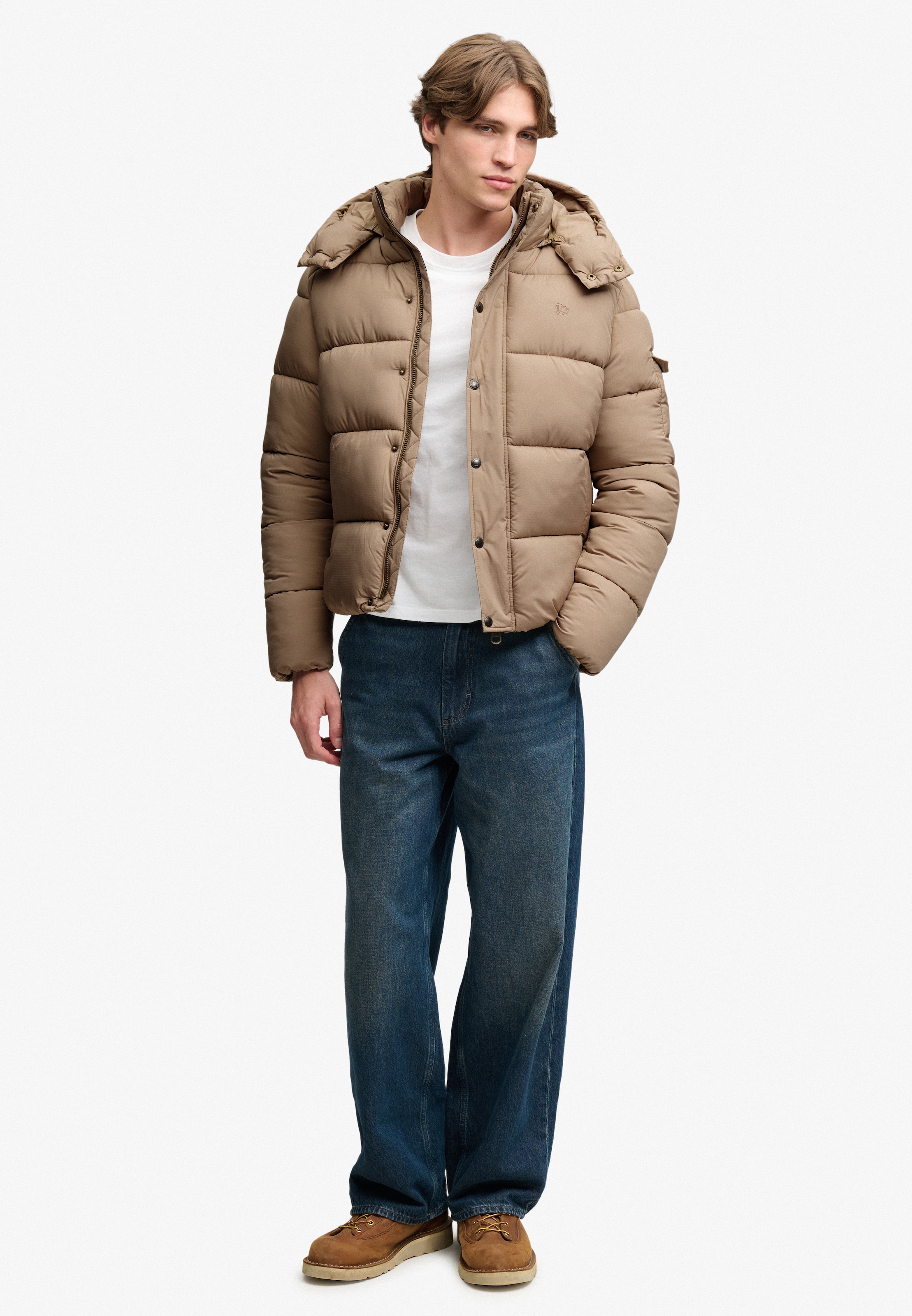 Superdry Steppjacke »PREMIUM RIPSTOP PUFFER JKT« mit Kapuze Kunstfaser, relaxed fit