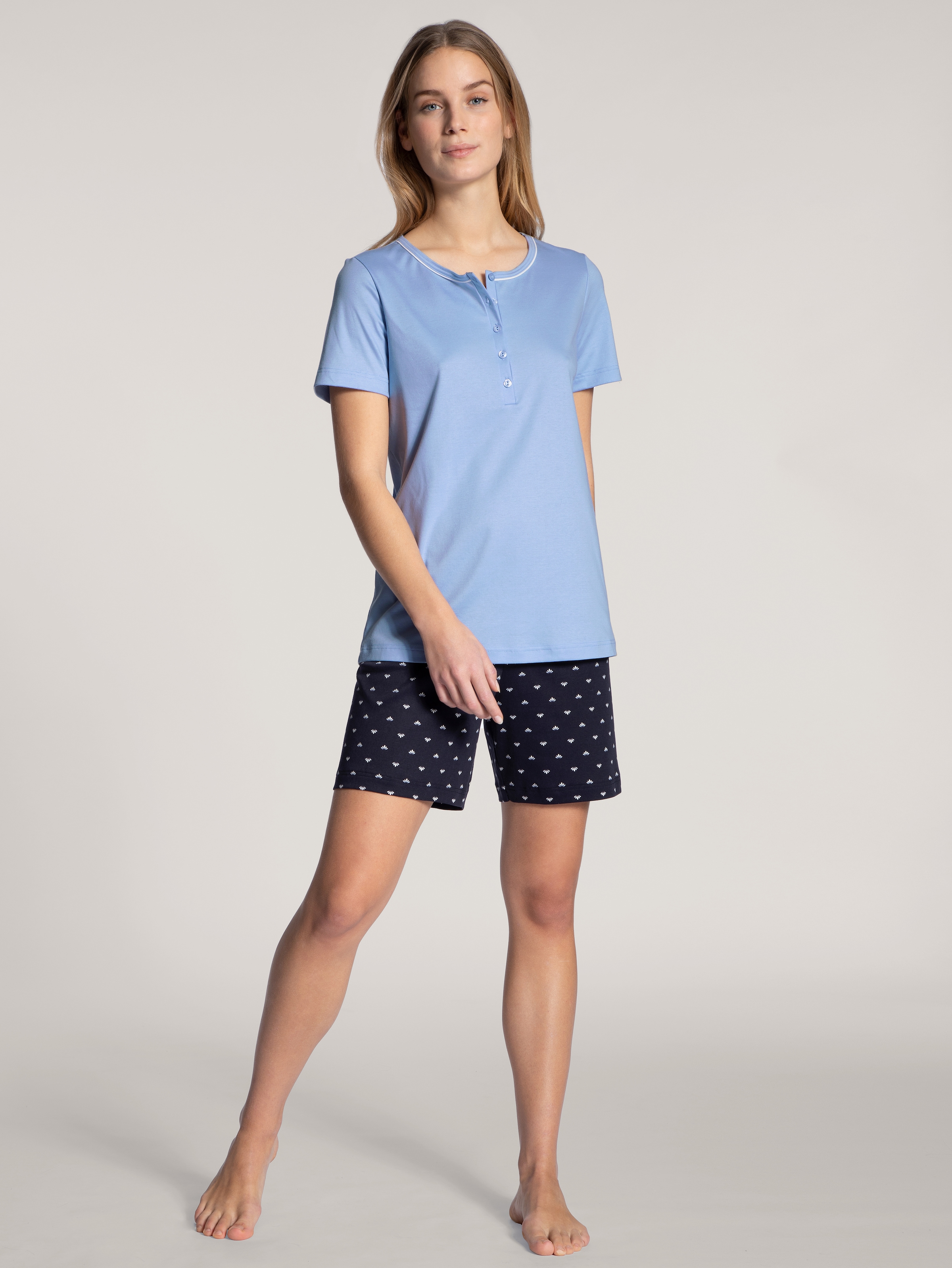 CALIDA Shorty "Night Lovers", (2 tlg.), Interlock-Qualität, Pure Cotton, Ku günstig online kaufen