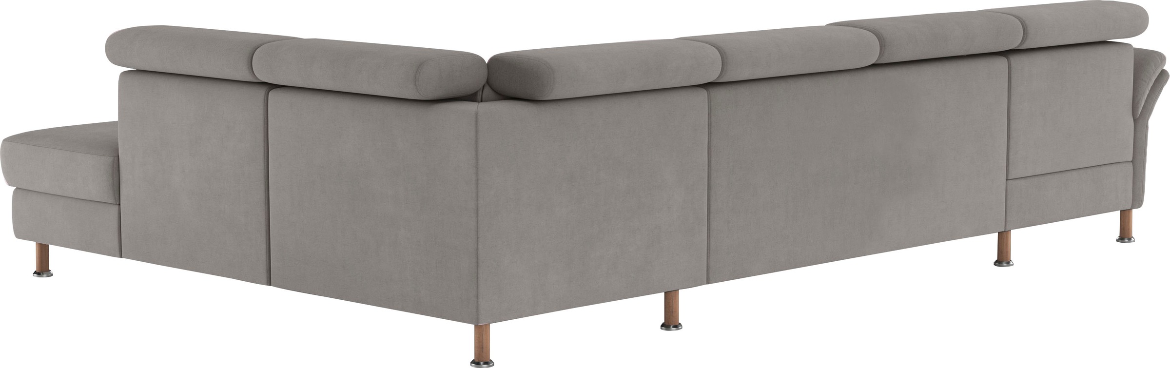 Wohnlandschaft HOME AFFAIRE "Calypso U-Form", grau, B:334cm H:85cm T:227cm, 100%Polyester, Sofas, Wohnlandschaft, wahlweise mit motorischer Relaxfunktion 3