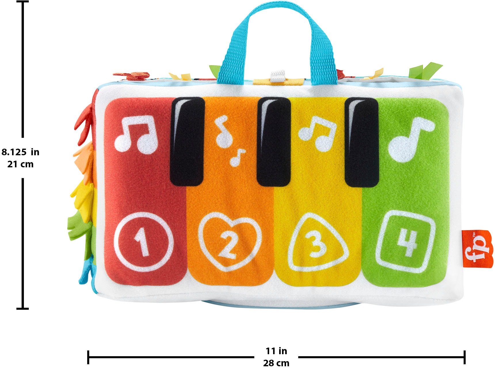 Fisher-Price® Lernspielzeug »Kick & Play Soft Piano«, mit Licht und Sound