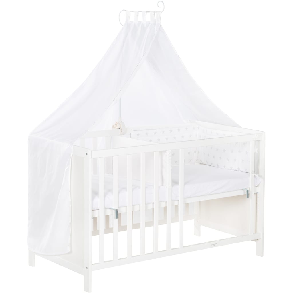 roba® Babybett »Multifunktionsbett mit Beistellfunktion«, (8 tlg.)