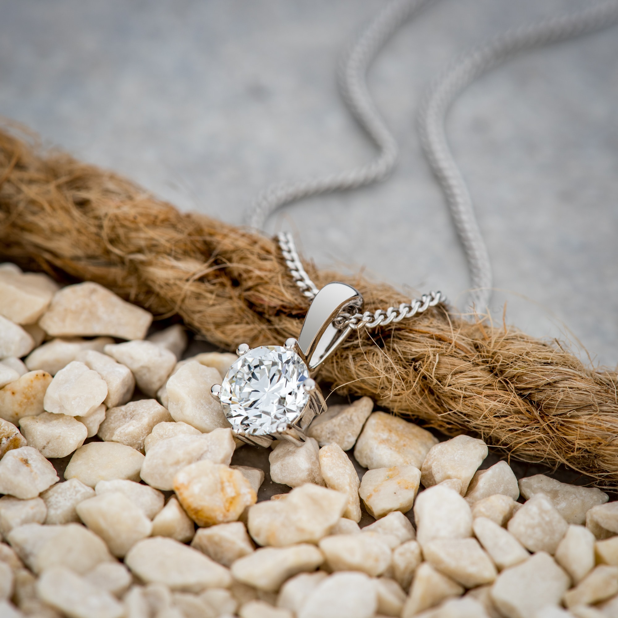 Orolino Kette mit Anhänger »750/- Weißgold 1 Brillant 1,0 ct.«