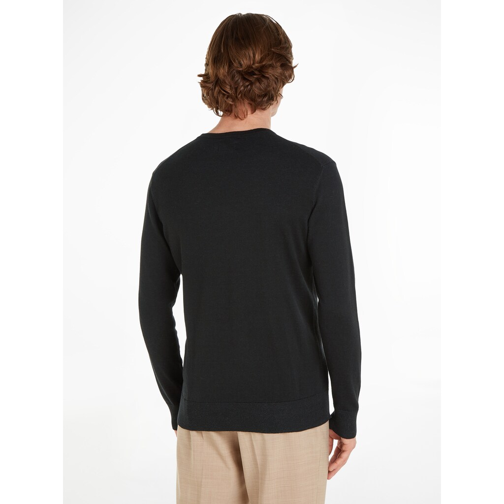 Calvin Klein Rundhalspullover »COTTON SILK BLEND CN SWEATER«