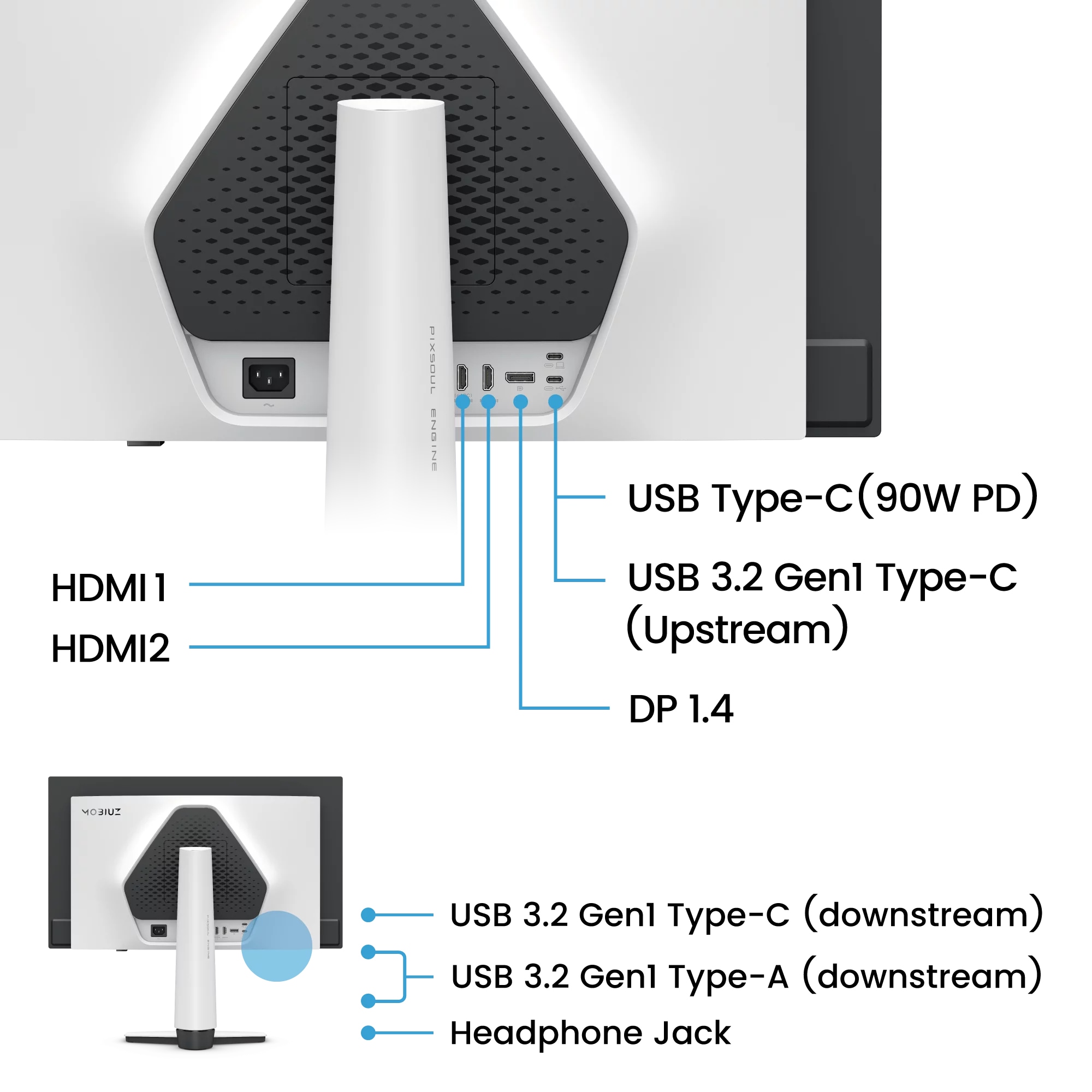 BenQ LED-Monitor »BenQ 67,3cm MOBIUZ EX271UZ 16:9 HDMI/USB-C/DP OLED 240Hz UHD« 67,3 cm/26,5 ″  3840 x 2160 px 0,03 Reaktionszeit 240 Hz