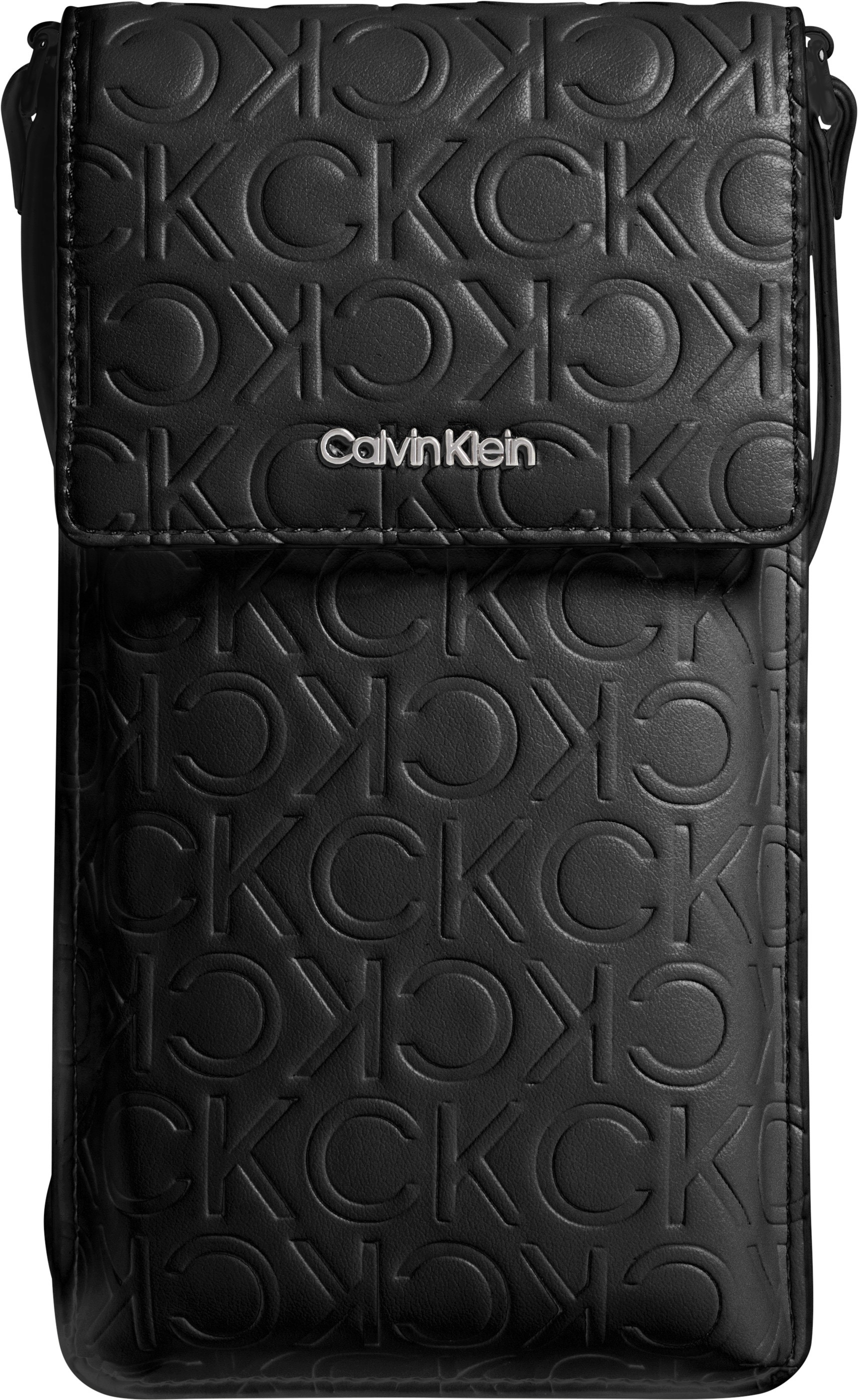 Calvin Klein Handytasche »CK MUST PHONE POUCH XBODY-EMB MN« mit Allover-Logoprägung GU11008