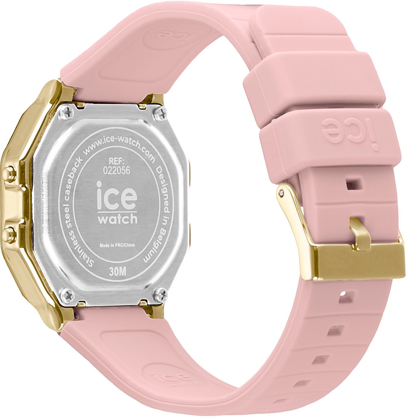 ice-watch Chronograph »ICE digit retro - Small«, Armbanduhr, Quarzuhr, Damenuhr, Silikonarmband, Datum