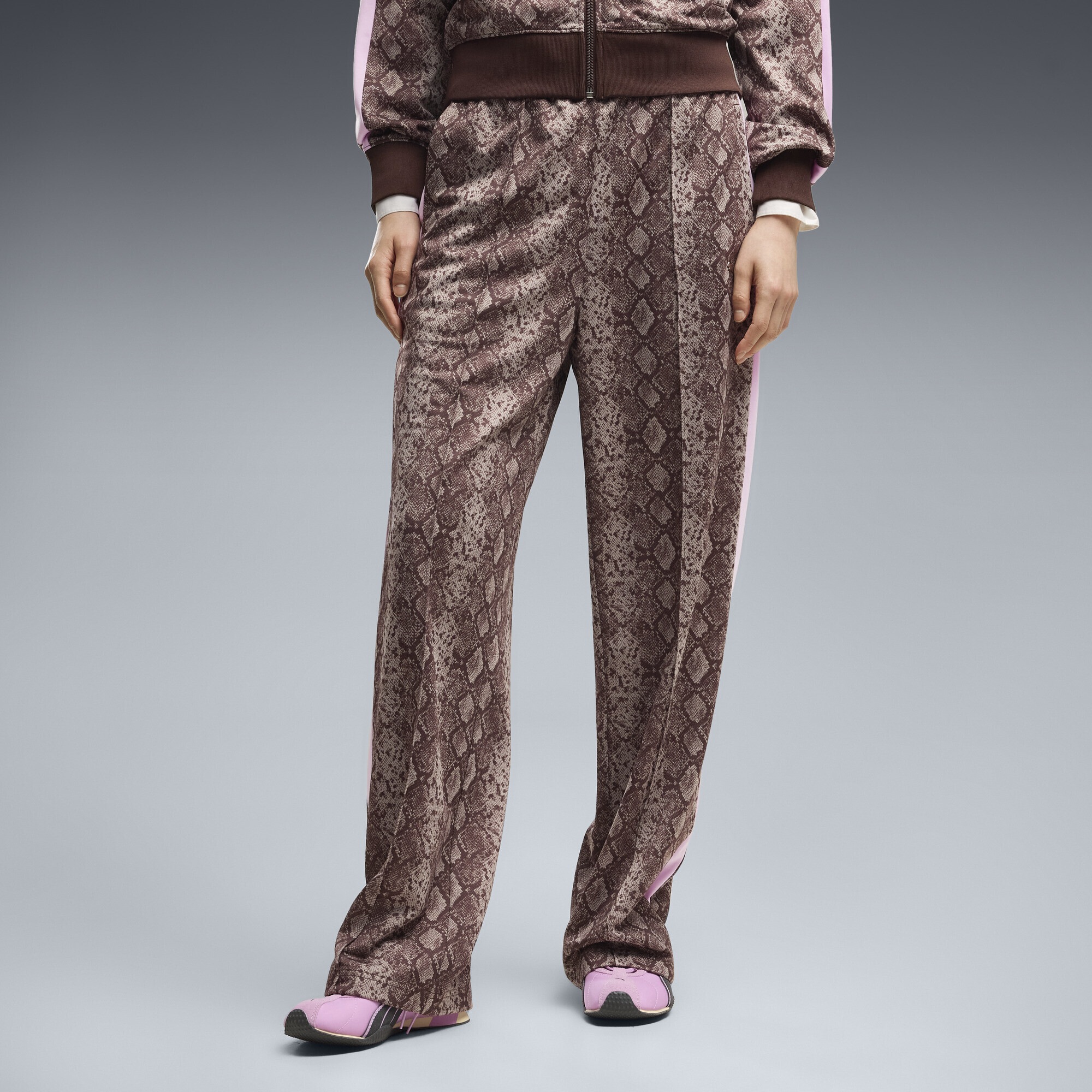 PUMA Sporthose »T7 Snake Print Straight Hose Damen«