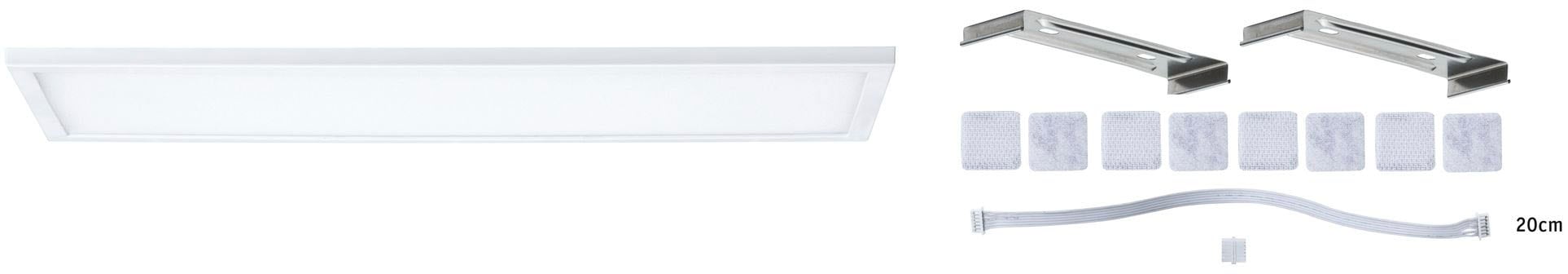 »LED BAUR Weiß Panel Paulmann | LED Erweiterung«, 1 Ace Unterschrankleuchte Ace Panel Erweiterung flammig-flammig, Weiß 7,5W 10x30cm 7,5W 10x30cm