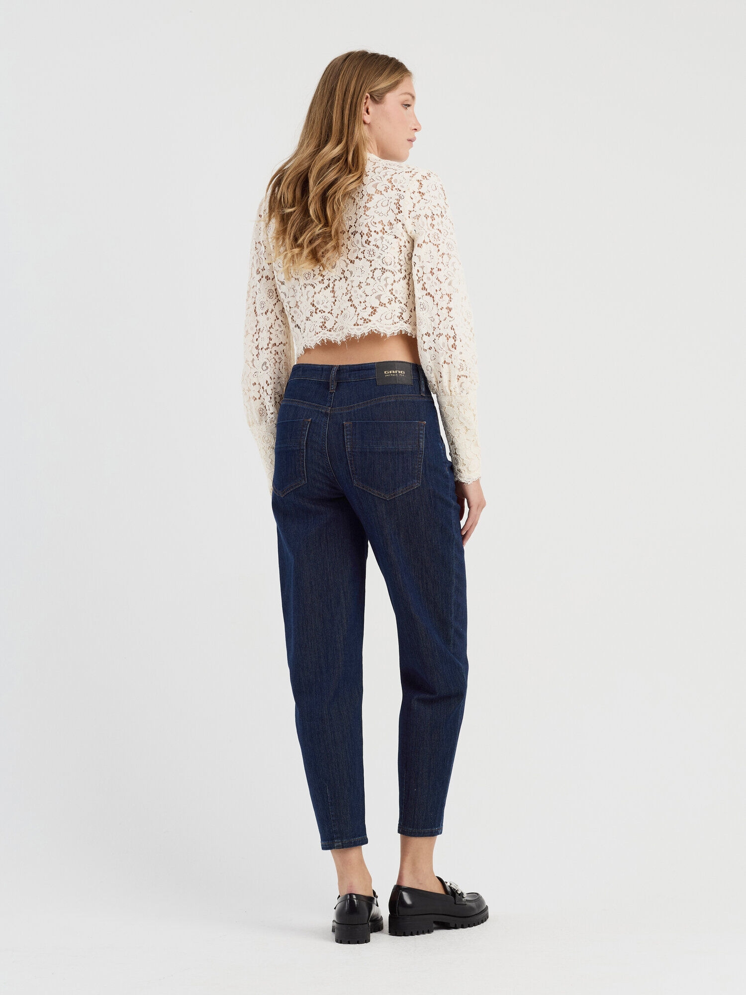 GANG 5-Pocket-Jeans »94SILVIA JOGGER« mit Metallgürtel