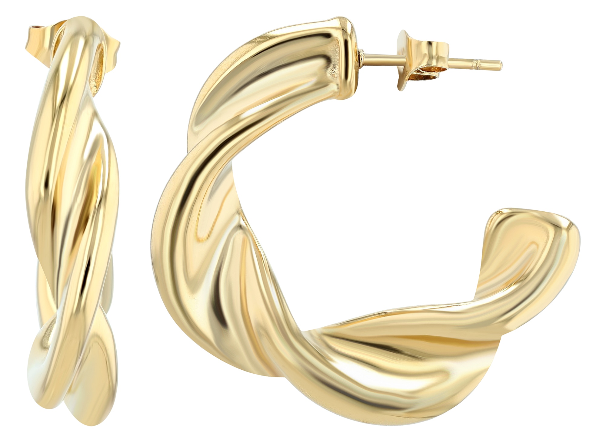 Adelia´s Paar Creolen "Damen Ohrringe – Creole aus Edelstahl" Zum Verschenk günstig online kaufen