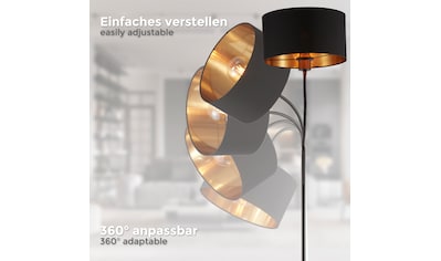 Stehlampe, für 1 x E27, max.  40 Watt (ohne Leuchtmittel), inkl. Kabelschalter