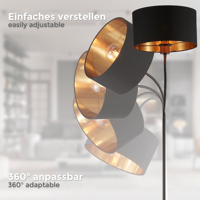 B.K.Licht Stehlampe, für 1 x E27, max. 40 Watt (ohne Leuchtmittel), inkl.  Kabelschalter günstig kaufen | BAUR