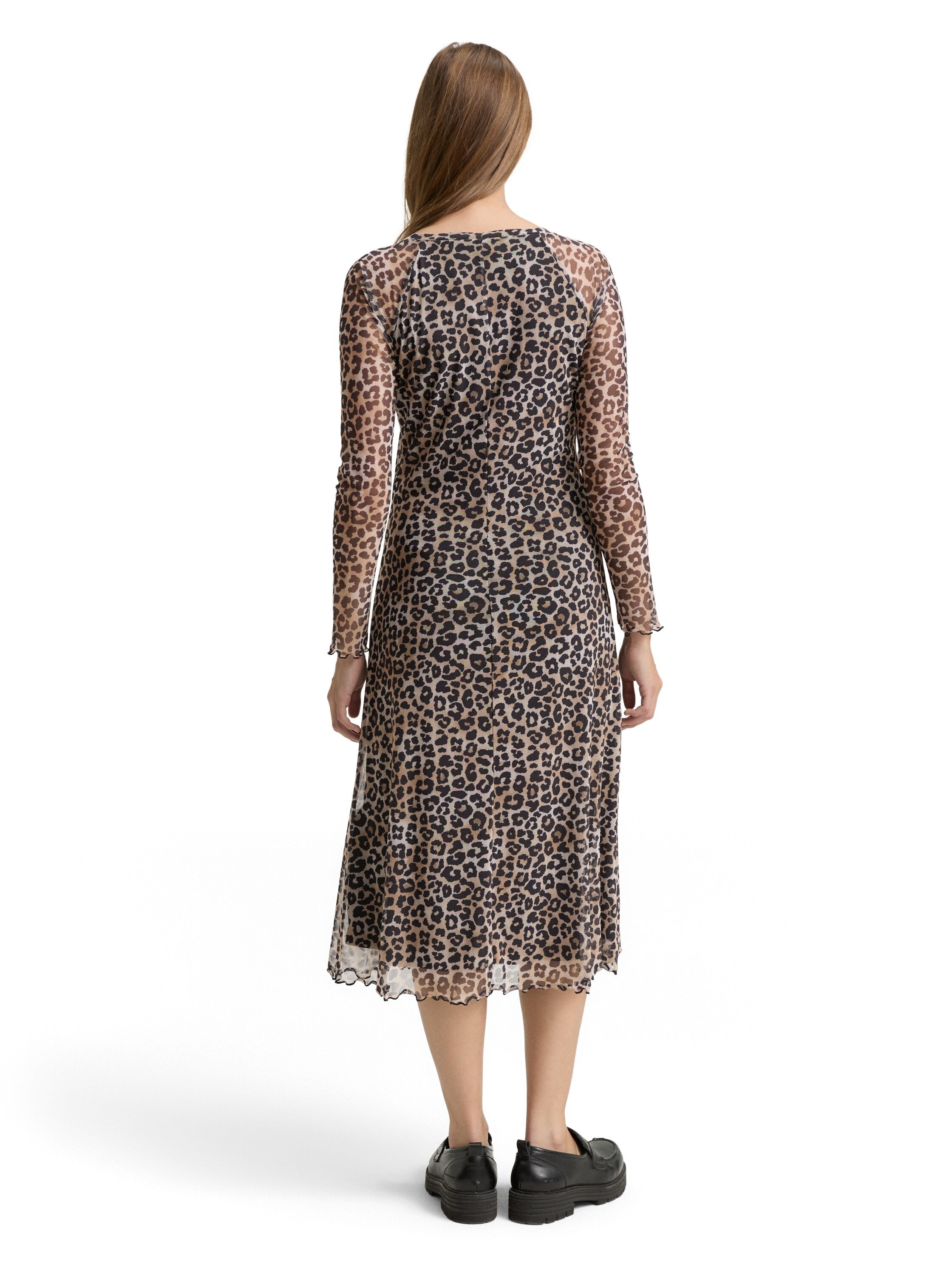 TOM TAILOR Denim Midikleid, mit All-Over Print günstig online kaufen