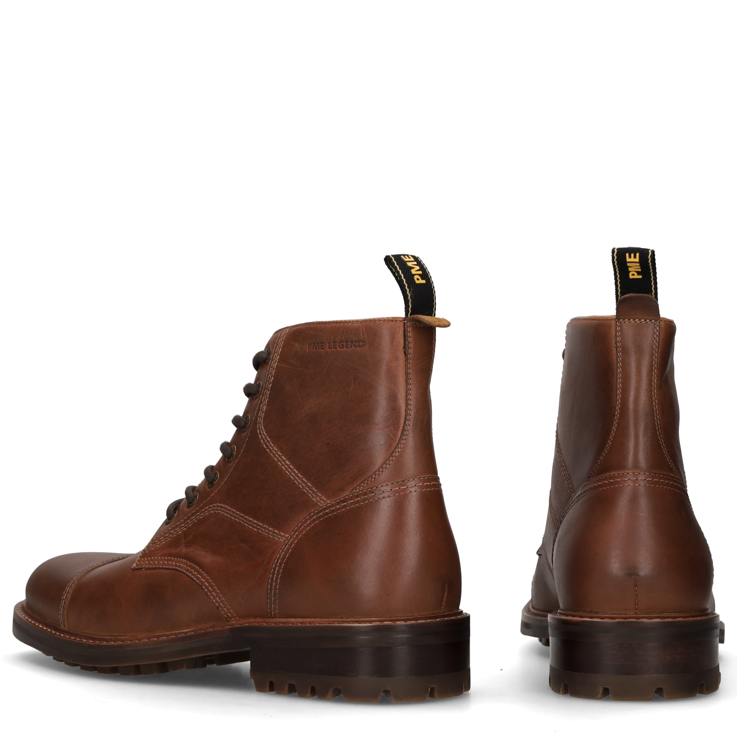 PME LEGEND Schnürstiefelette »BRISKOR«  Schnürboots, Workerboots mit Anziehlasche, Used-Optik