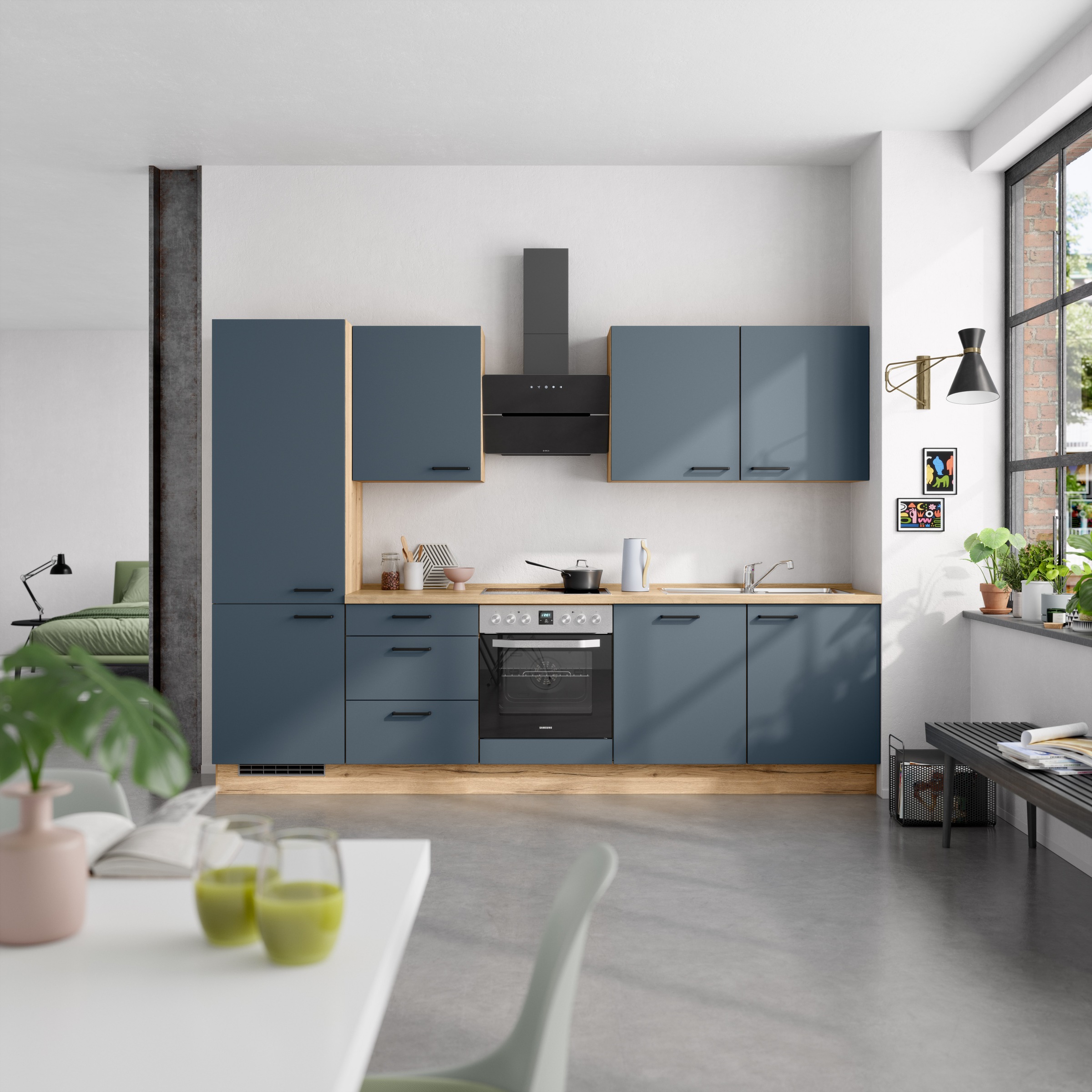 nobilia Küchenzeile ""Easytouch II"" vormontiert, Ausrichtung wählbar, Brei günstig online kaufen