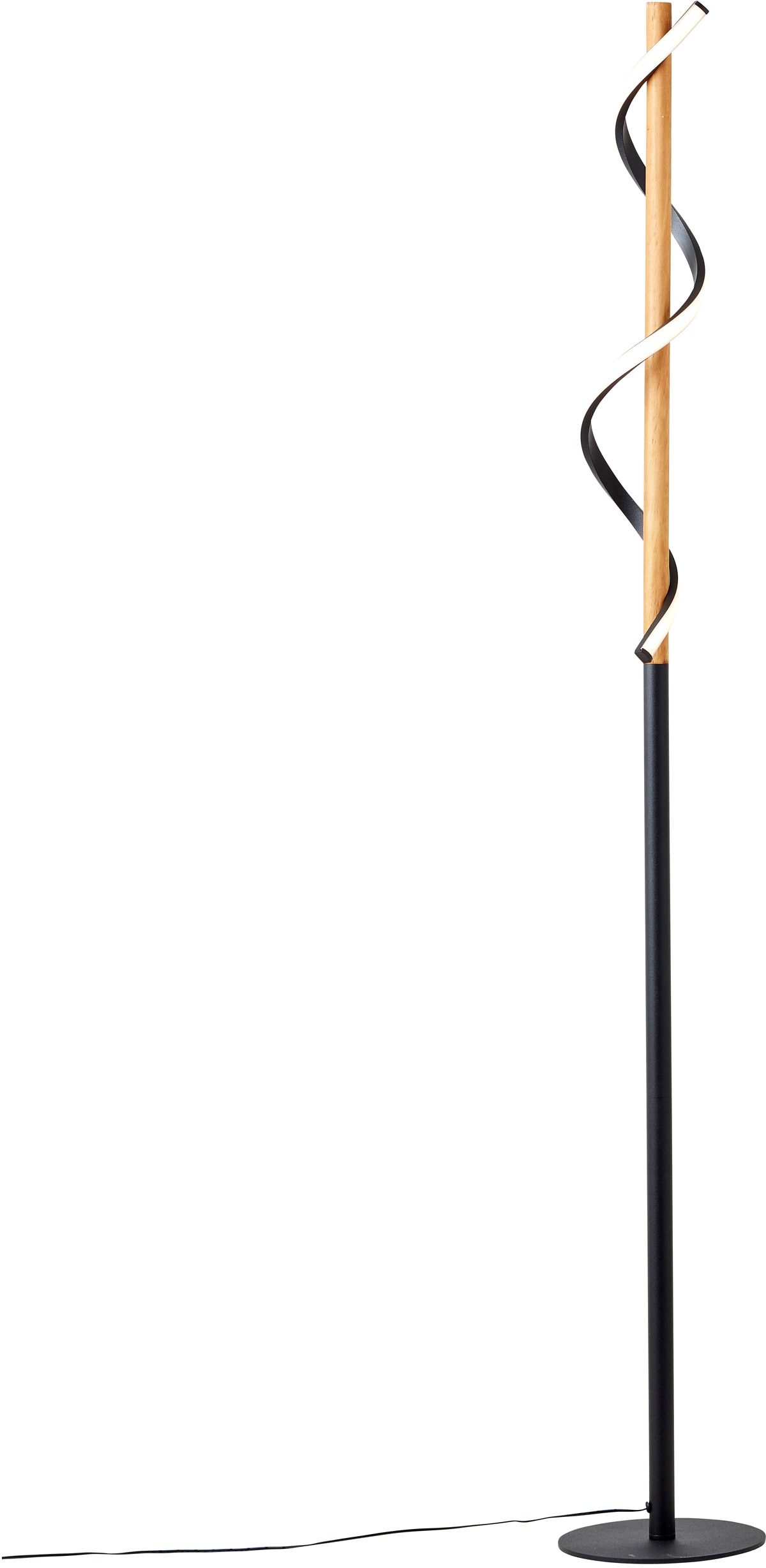 Home affaire Stehlampe »Amanlis«, 1 flammig-flammig, 150 cm Höhe, 2400 Lumen, warmweißes Licht, Holz / Metall / Kunststoff