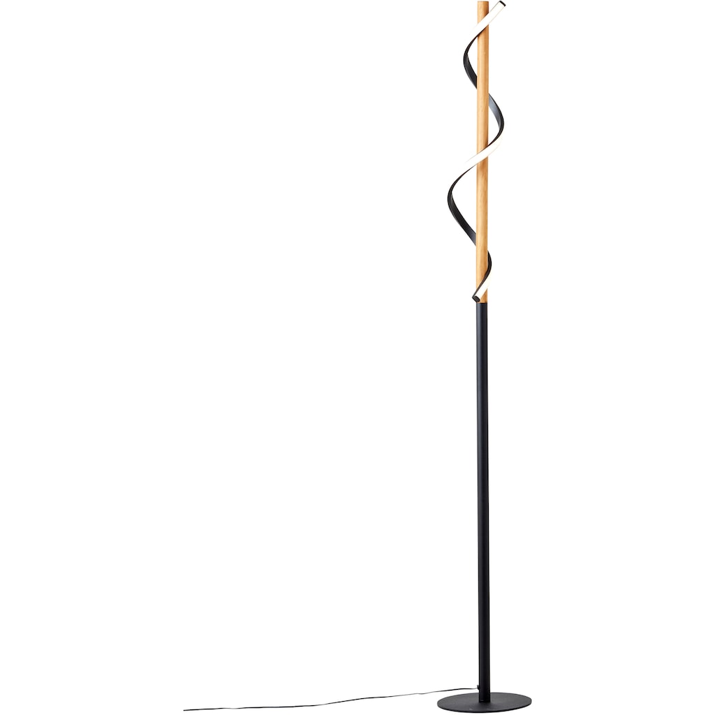 Home affaire Stehlampe »Amanlis«, 1 flammig-flammig, 150 cm Höhe, 2400 Lumen, warmweißes Licht, Holz / Metall / Kunststoff